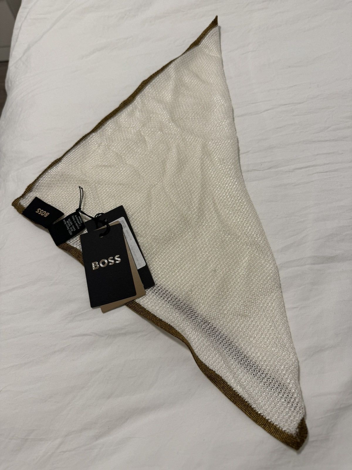 Hugo Boss Silk Pique Pocket Square Size ONE SIZE - 4 Thumbnail