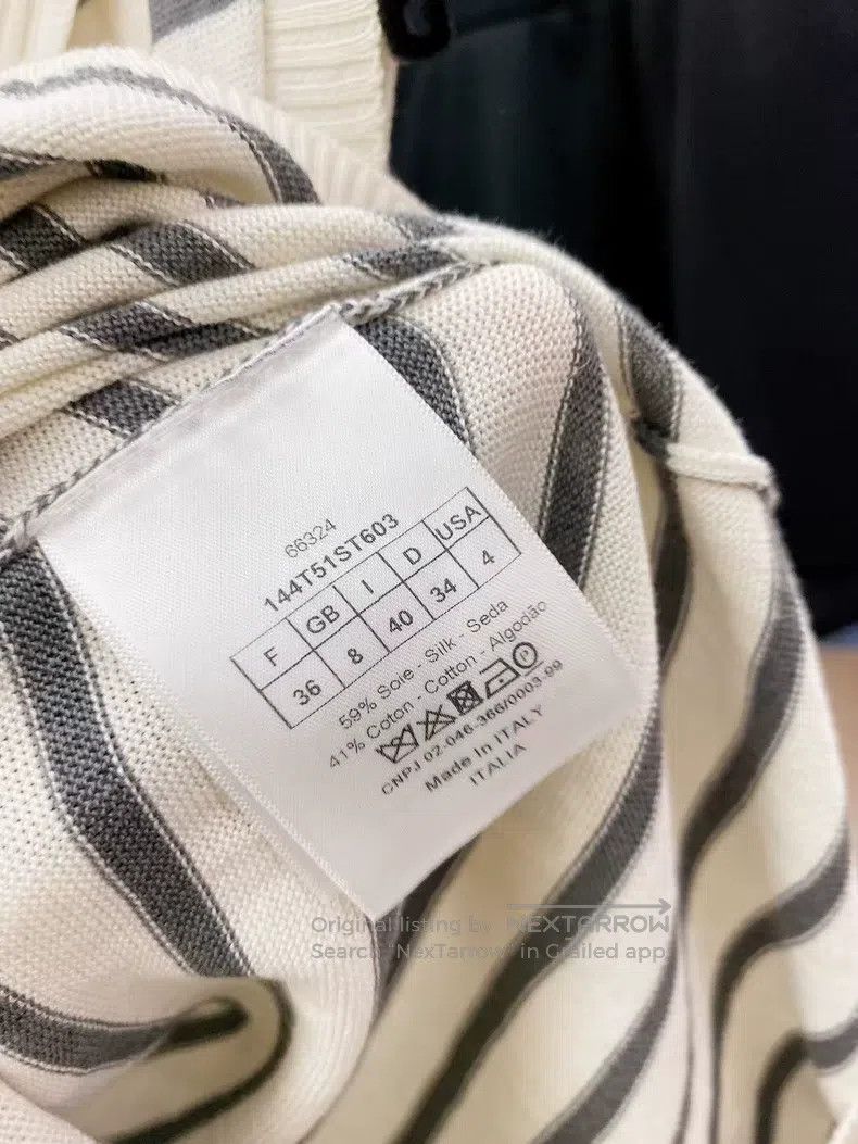 Dior Dior Navy-style shawl V-neck sleeveless Size XS / US 0-2 / IT 36-38 - 6 Thumbnail