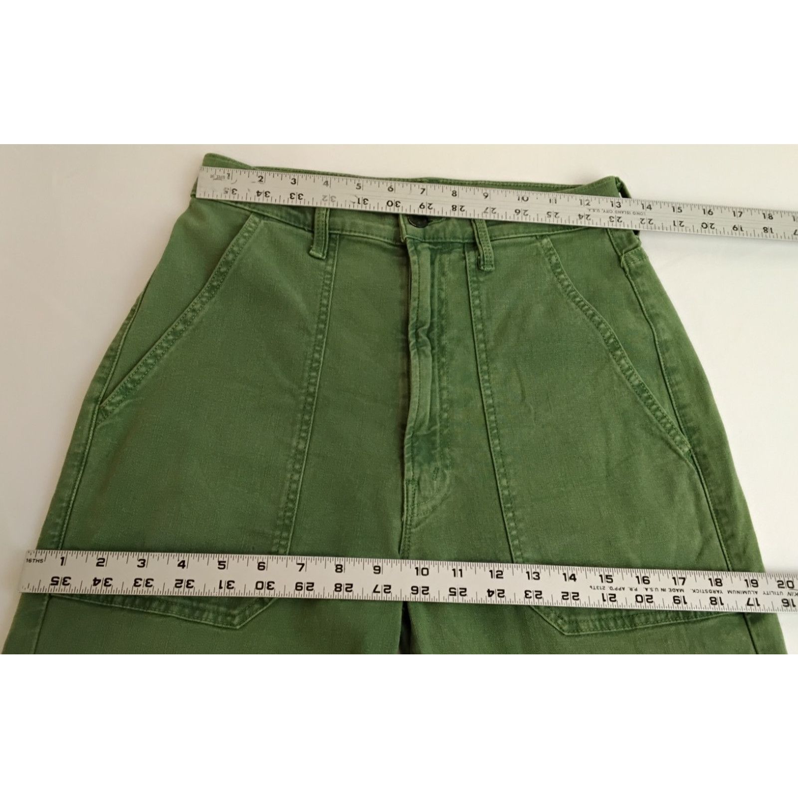 MOTHER Mother The Wrapper Patch Springy Ankle Jeans Size 26 Green Size 26" / US 2 / IT 38 - 12 Thumbnail