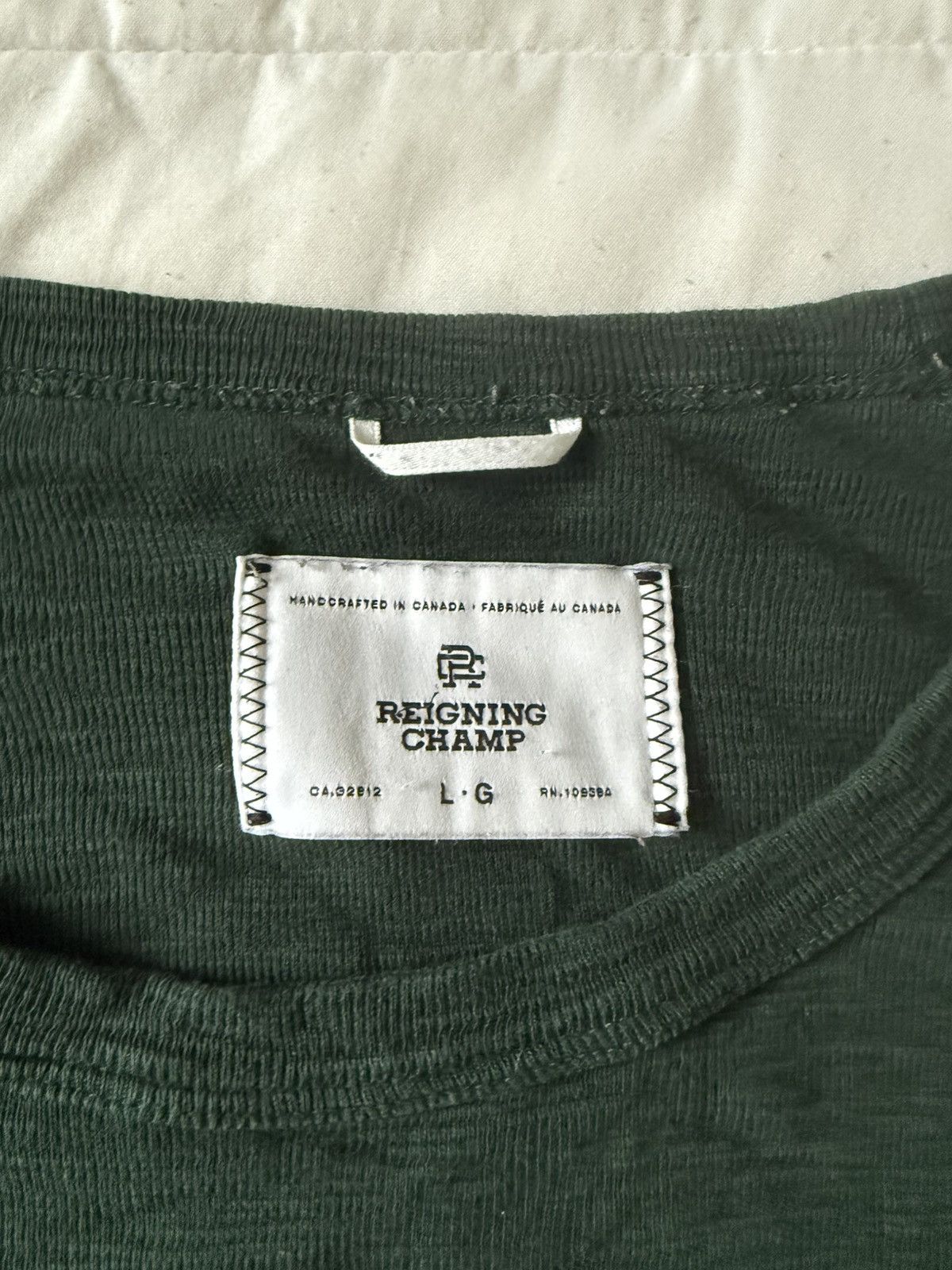 Reigning Champ Reigning Champ Forest Green Long Sleeve Top Size US L / EU 52-54 / 3 - 3 Thumbnail