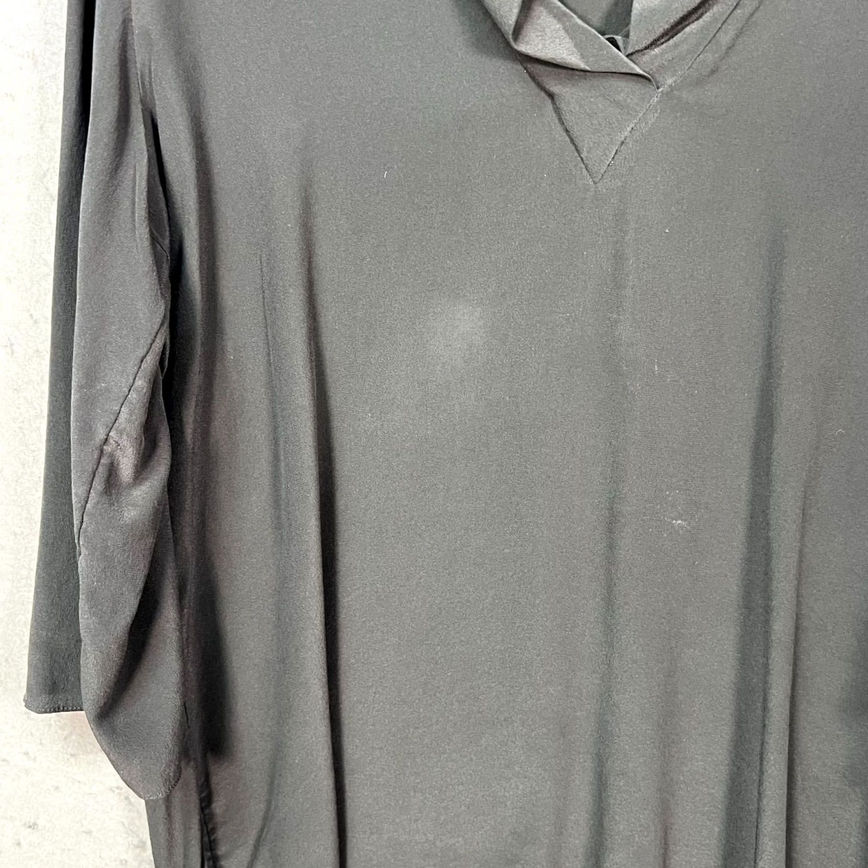 Cos COS Black Silk Cowl Neck Top 3/4 Sleeve Blouse Women 10 VINTAGE/Adult Womens 10 Mens? Size L / US 10 / IT 46 - 7 Thumbnail