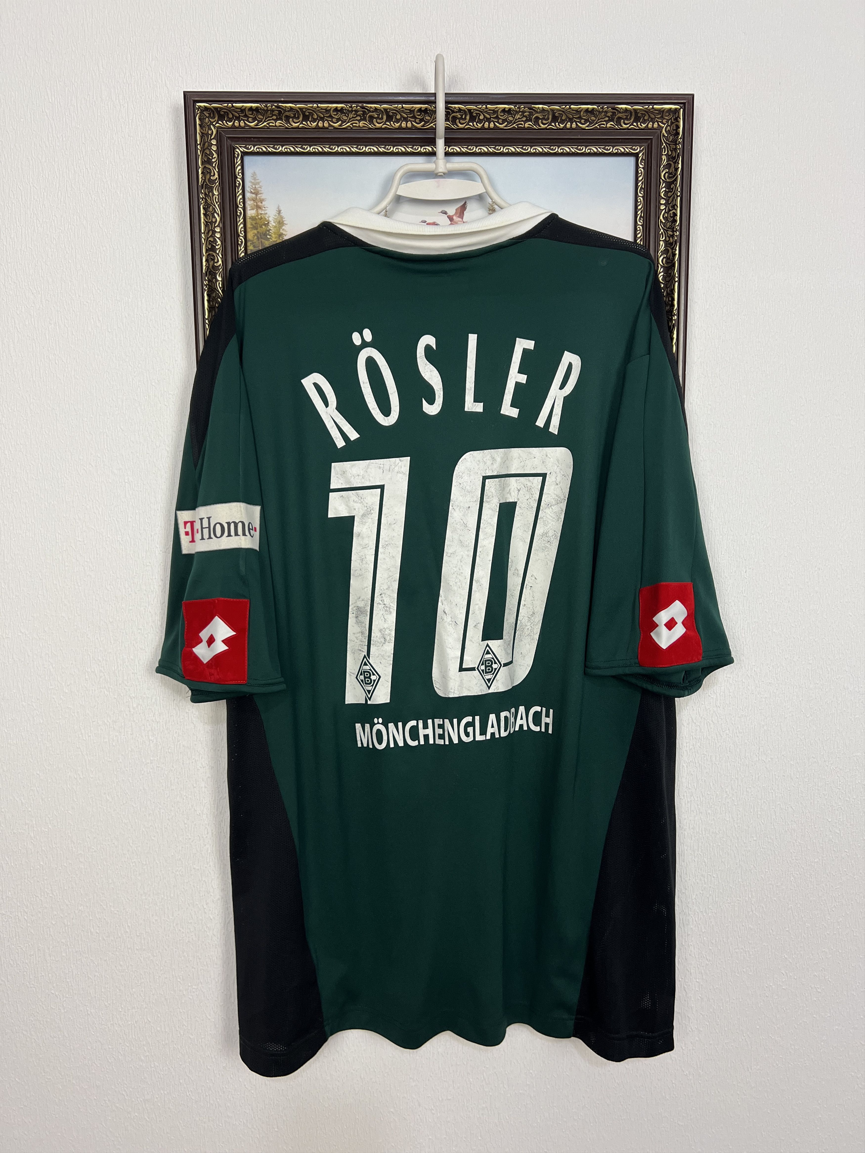 Lotto Sport Monchengladbach football shirt Soccer #10 Rosler Jersey 3XL Size US XXL / EU 58 / 5 - 9 Thumbnail