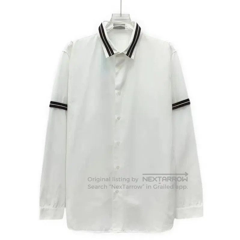 Dior Dior White Cotton Long Sleeve Men's Shirt . Size US M / EU 48-50 / 2 - 1 Thumbnail