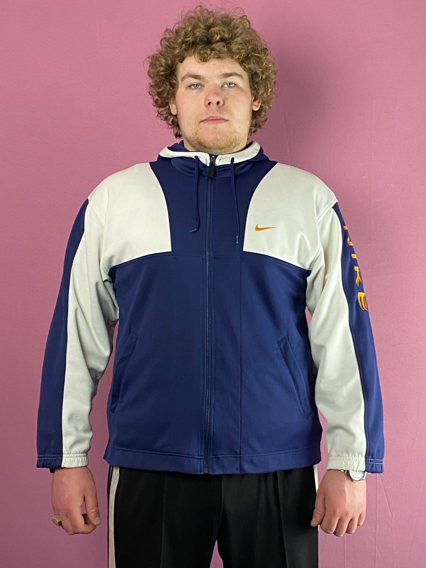 Nike 90s Nike Vintage Men's Hooded Track Jacket - L Size US L / EU 52-54 / 3 - 2 Thumbnail
