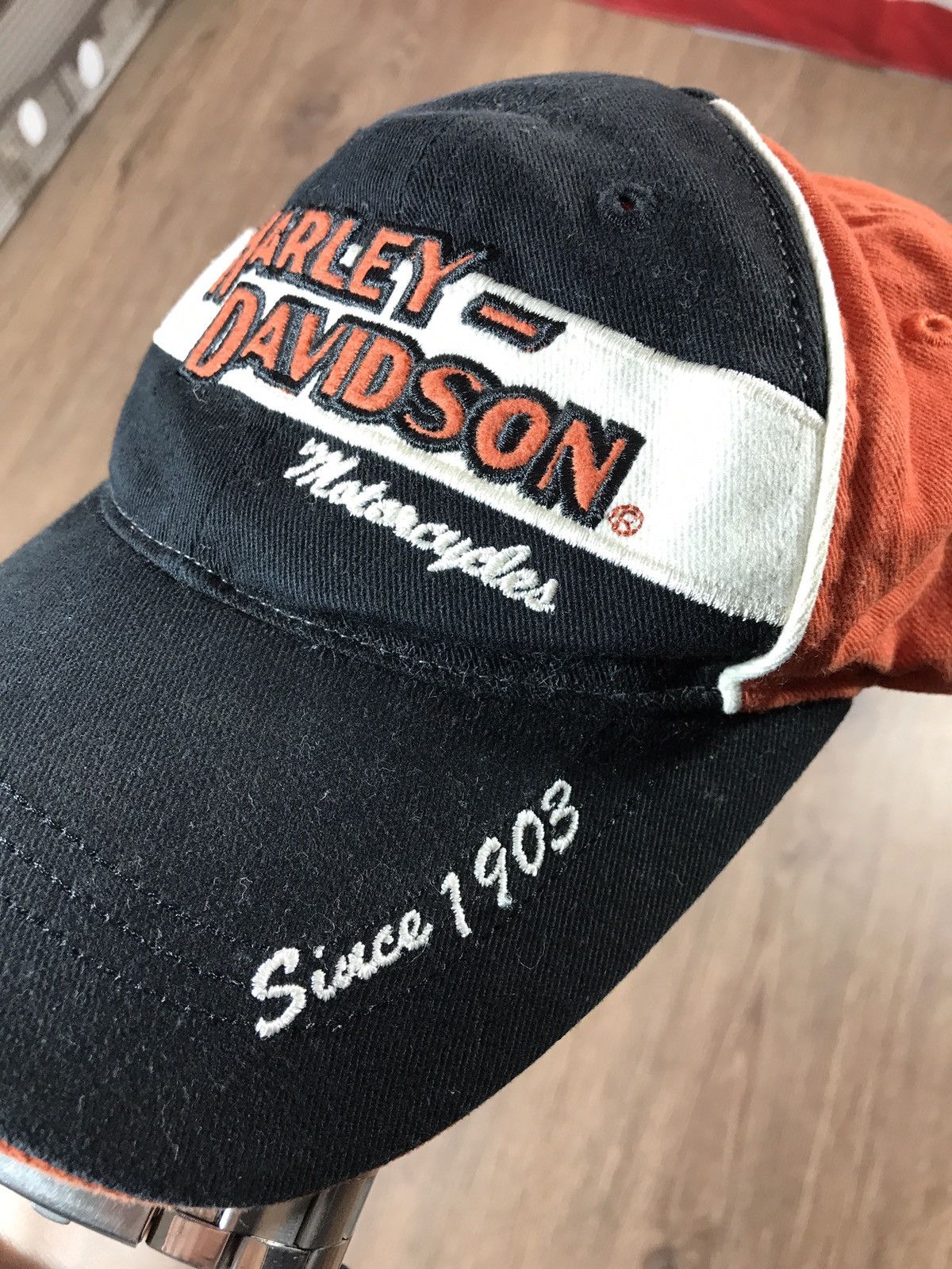 Harley Davidson × Vintage Vintage Harley Davidson Motor Cycles Cap Size M Size ONE SIZE - 3 Thumbnail