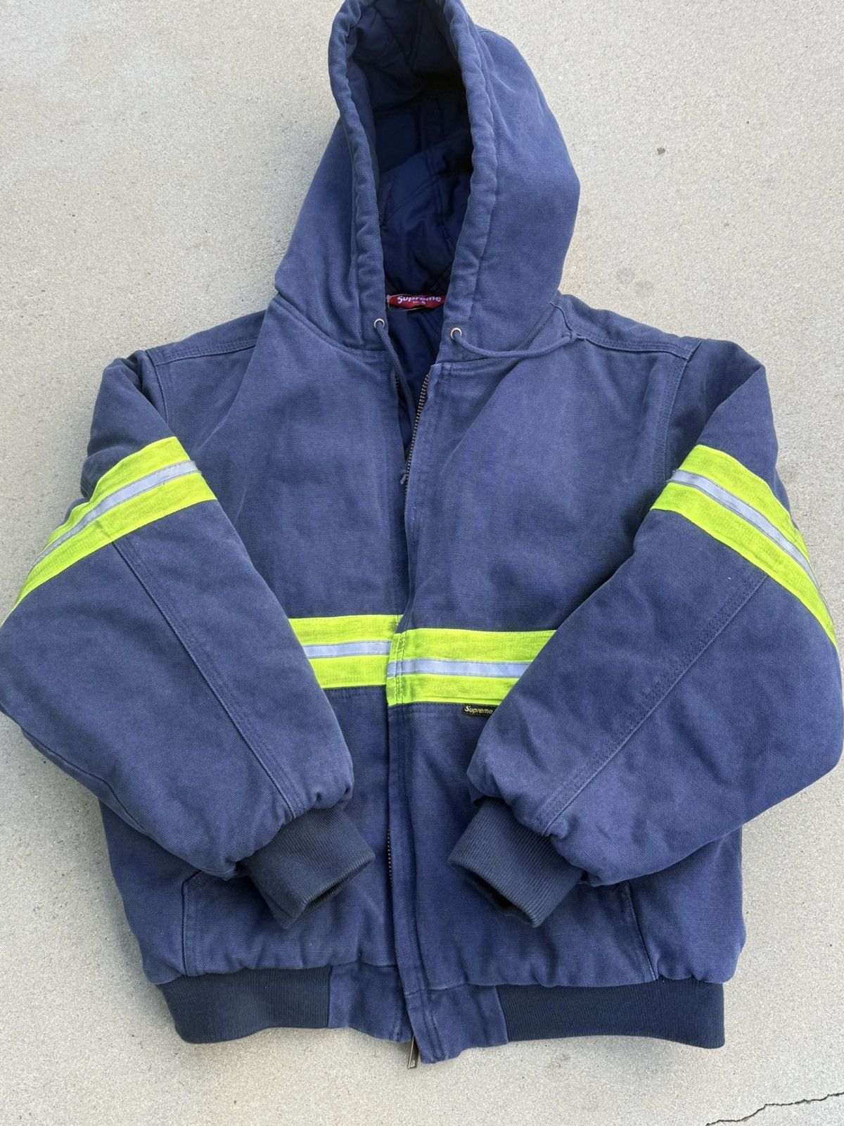 Supreme Supreme SS25 Bandana Jacquard Denim Hooded Work Jacket