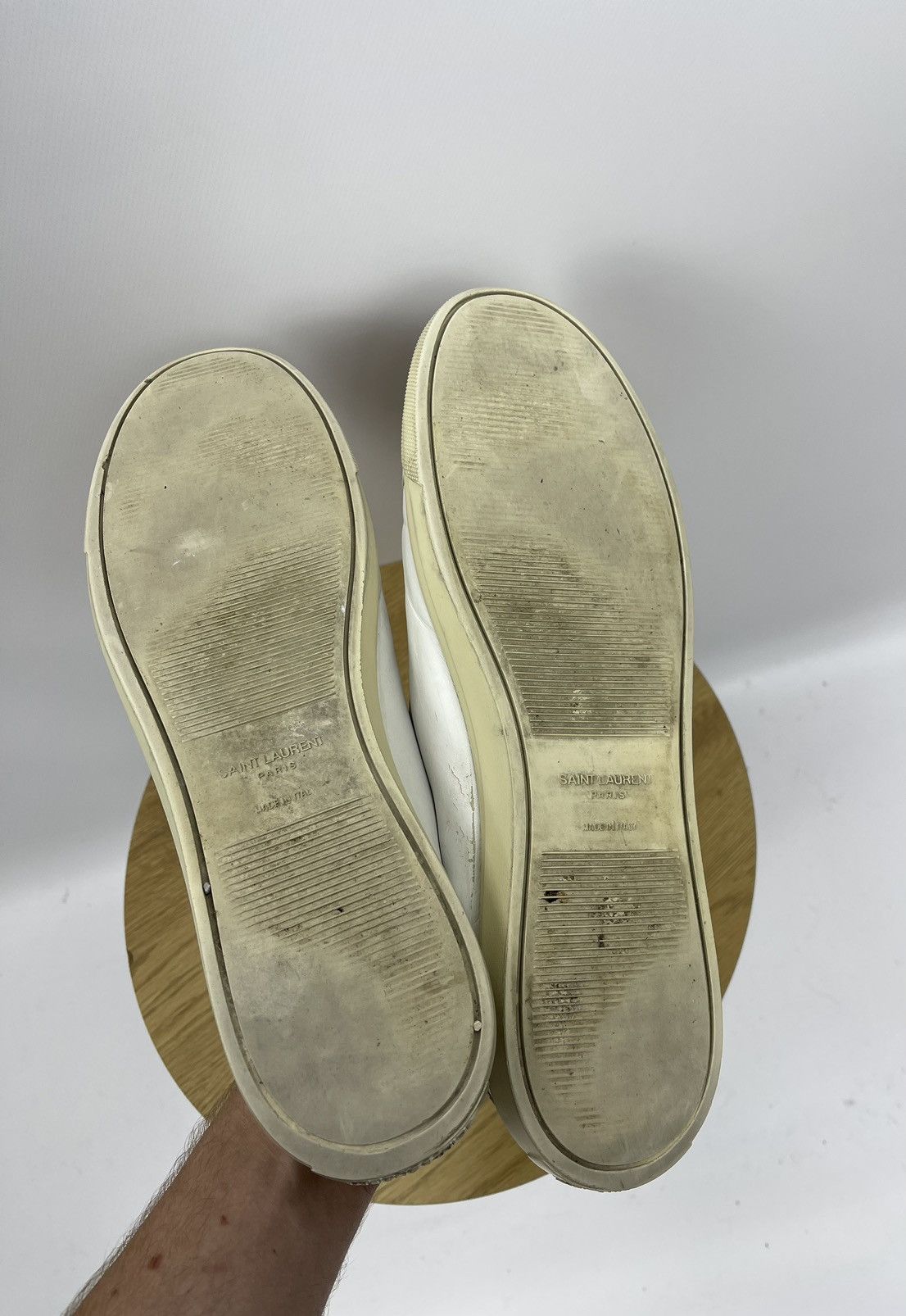 Saint Laurent Paris Saint Laurent Paris Sneakers Size 46 White DB 606833 Italy Size US 13 / EU 46 - 4 Thumbnail