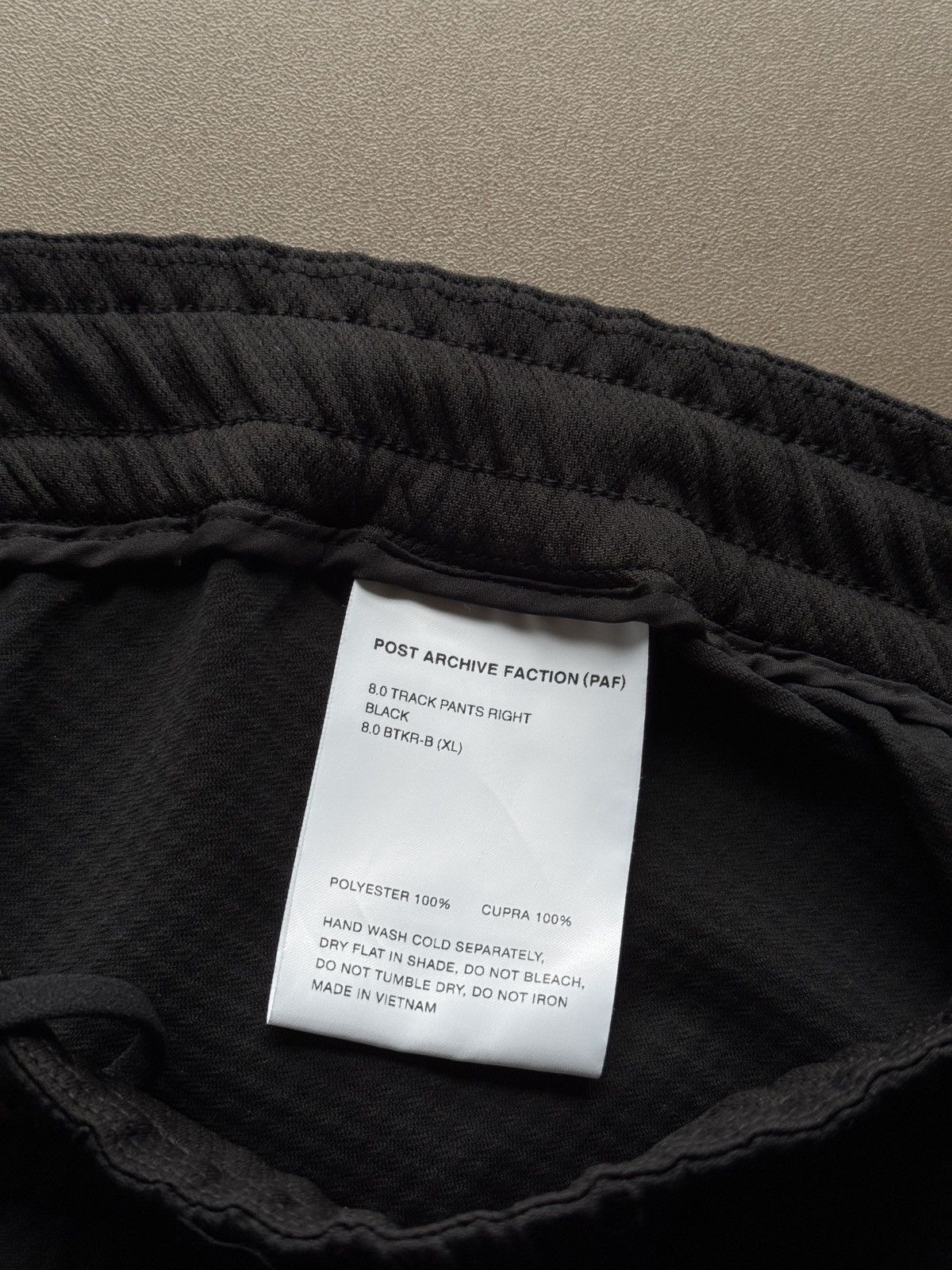 POST ARCHIVE FACTION (PAF) Black 8.0 Right Track Pants Size US 36 / EU 52 - 6 Thumbnail