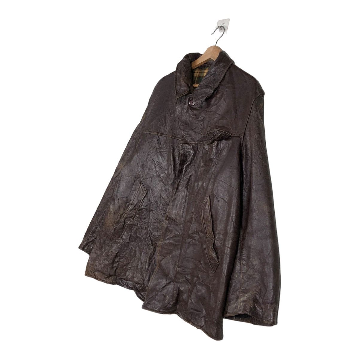 Japanese Brand 🔥VINTAGE GENUINE BIKER LEATHER JACKET MIC CUIR ST LAURENT Size US M / EU 48-50 / 2 - 2 Thumbnail
