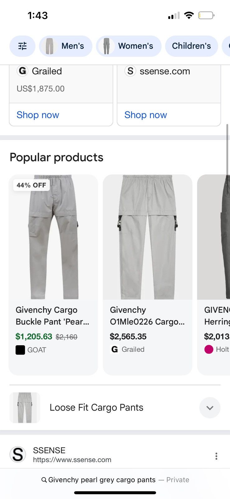 Givenchy Givenchy Buckle Cargo Pants Size US 33 - 10 Thumbnail
