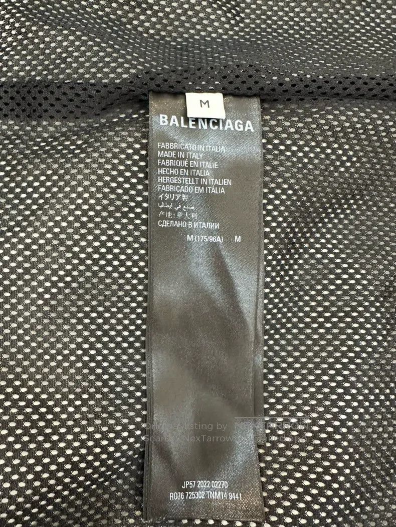 Balenciaga Balenciaga Letter Pattern Printed Zipper Long Windbreaker Size US M / EU 48-50 / 2 - 4 Thumbnail