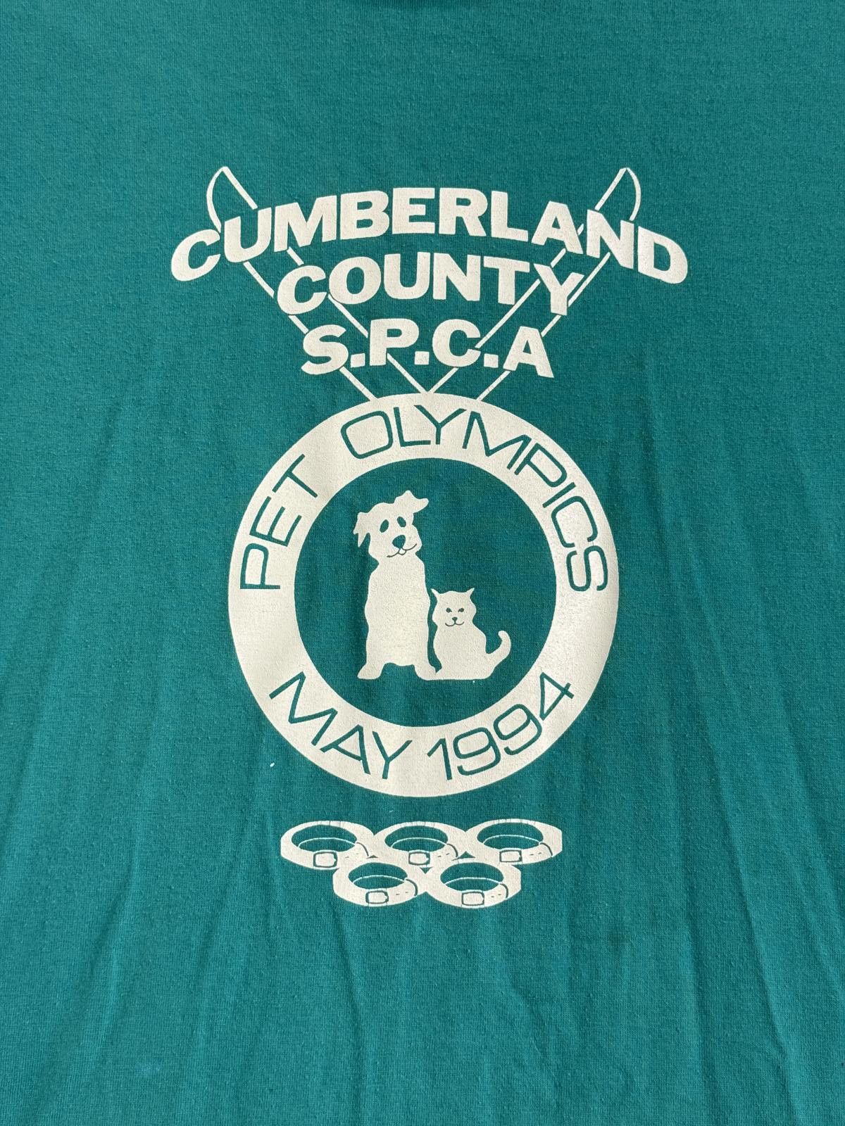 Jerzees VTG Pet Olympics 1994 T-shirt Cumberland County SPCA XL Size US XL / EU 56 / 4 - 4 Thumbnail