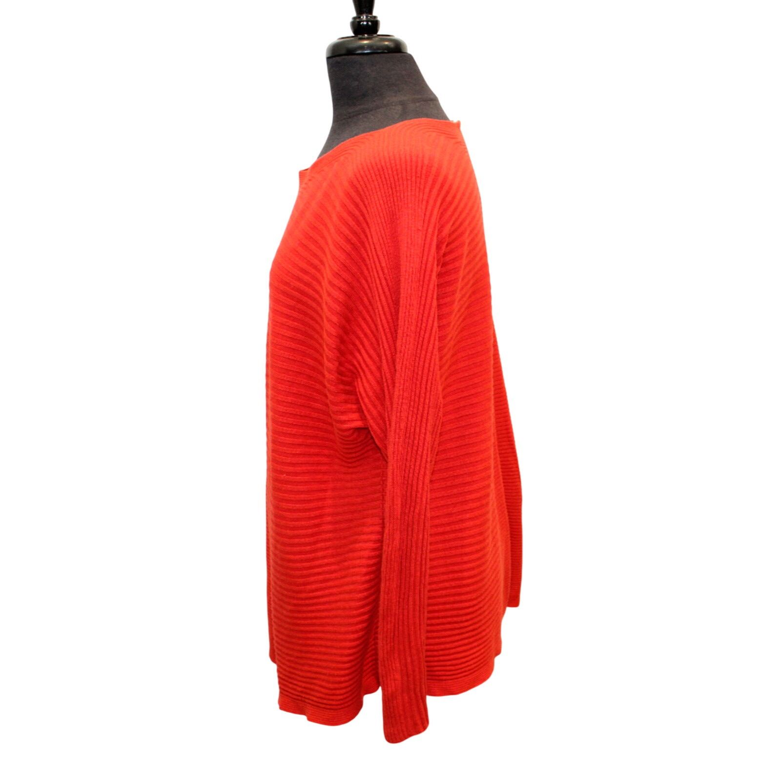 Eileen Fisher EILEEN FISHER V-Neck Ribbed Knit Tencel Pullover Sweater XL Size XL / US 12-14 / IT 48-50 - 2 Thumbnail