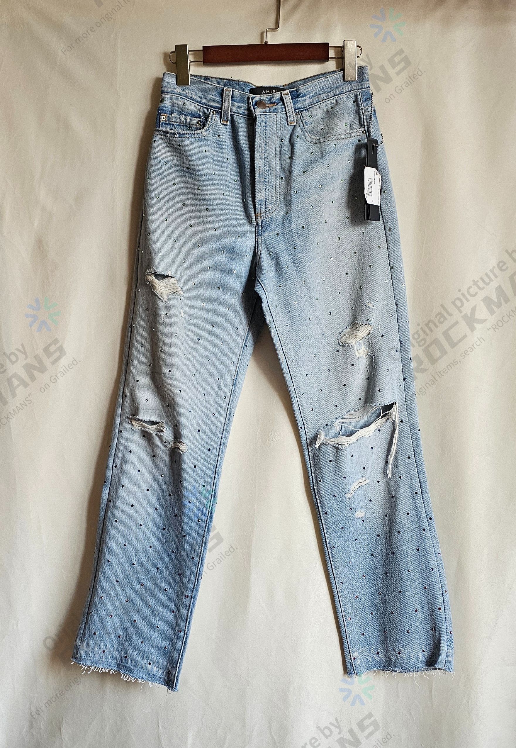 Amiri AMIRI Gradient Crystal Recon Jeans Size 25 $1890 Size 25" / US 0 / IT 36 - 2 Thumbnail