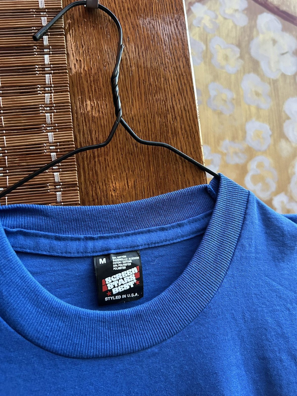 Vintage 80s Rizla Rolling Paper Rolling Around The World Truck Tee Size US M / EU 48-50 / 2 - 4 Thumbnail