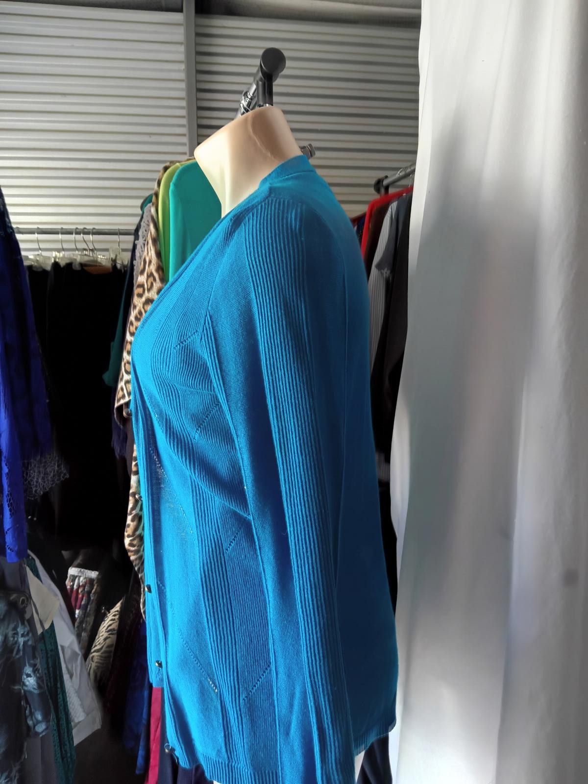 Jones New York Chic Jones New York Cardigan - Vibrant Blue Size S / US 4 / IT 40 - 2 Thumbnail