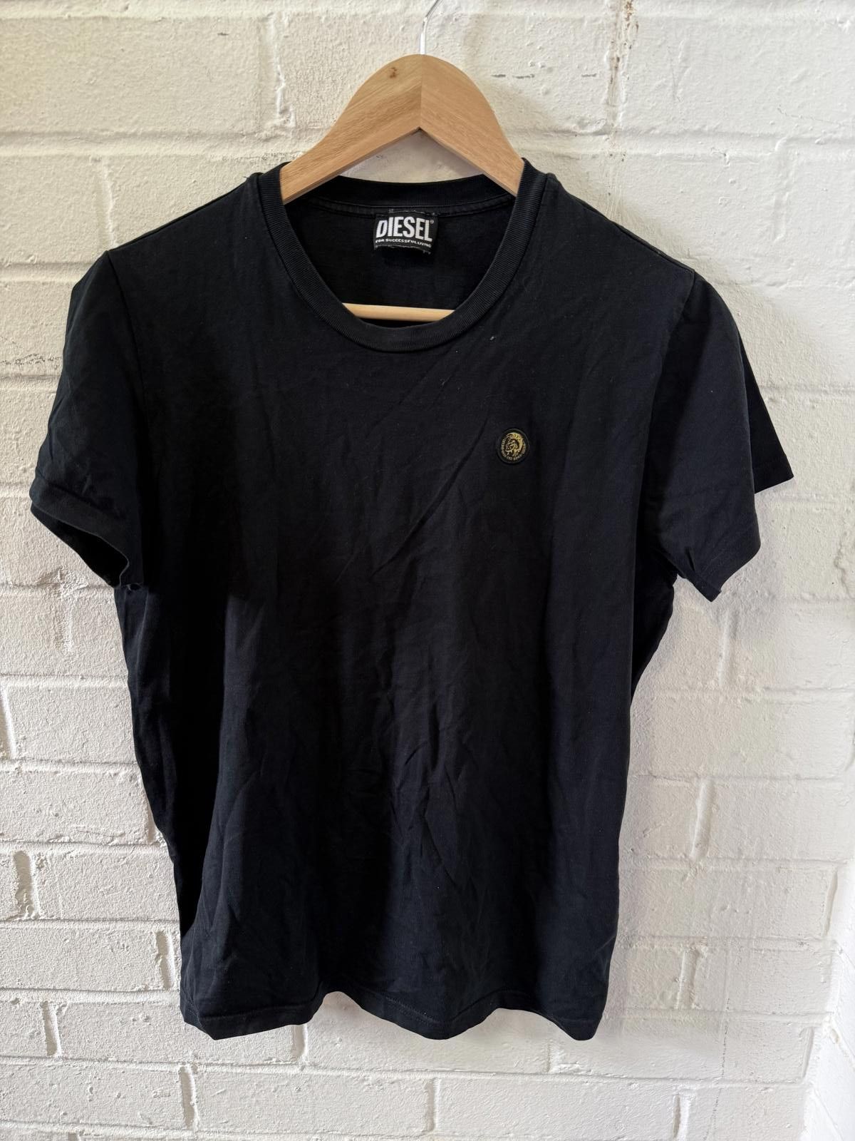 Diesel DIESEL Black Cotton T-Shirt Size US M / EU 48-50 / 2 - 1 Thumbnail