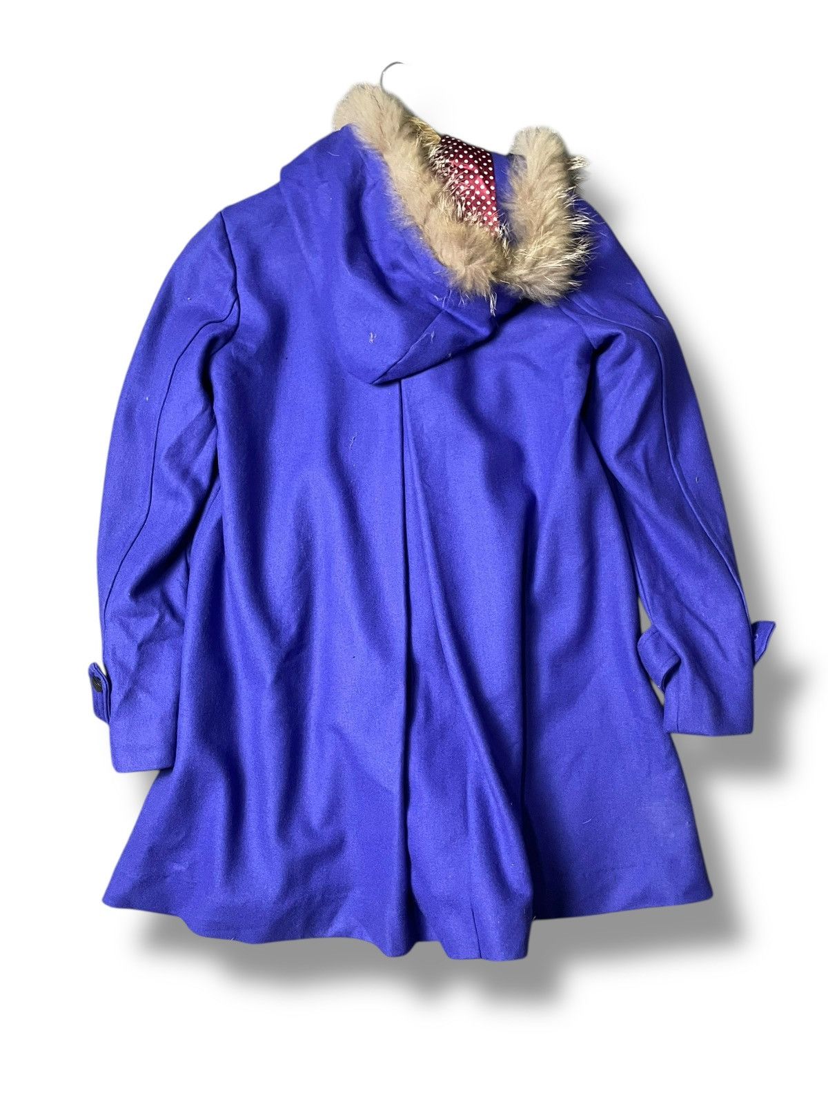 Japanese Brand × Vintage Cecil McBee Brand Fur Hooded Wool Jacket (114) Size US M / EU 48-50 / 2 - 7 Thumbnail