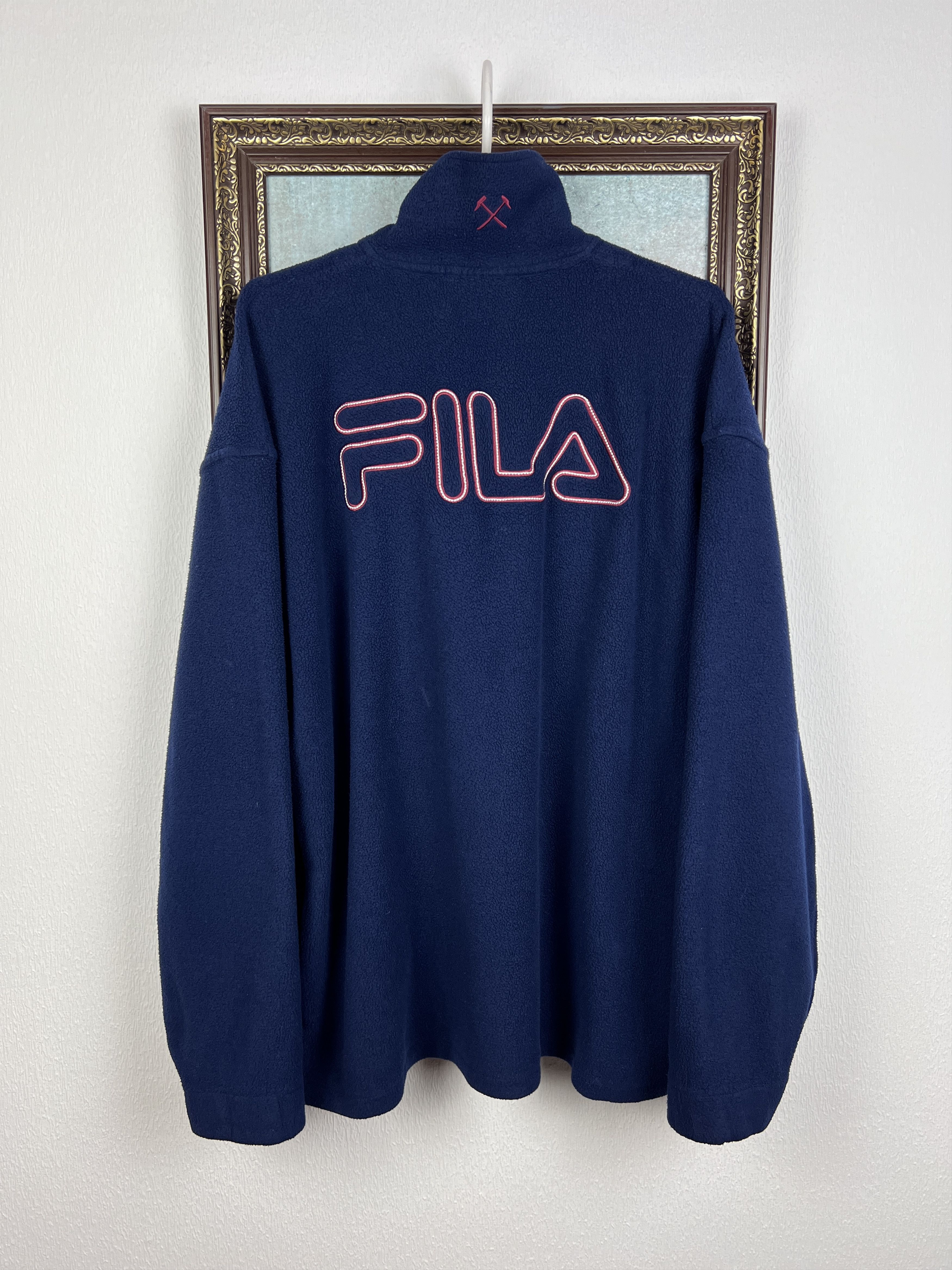 Fila Fila West Ham United Football Fleece Jacket Soccer Track Top Size US L / EU 52-54 / 3 - 8 Thumbnail