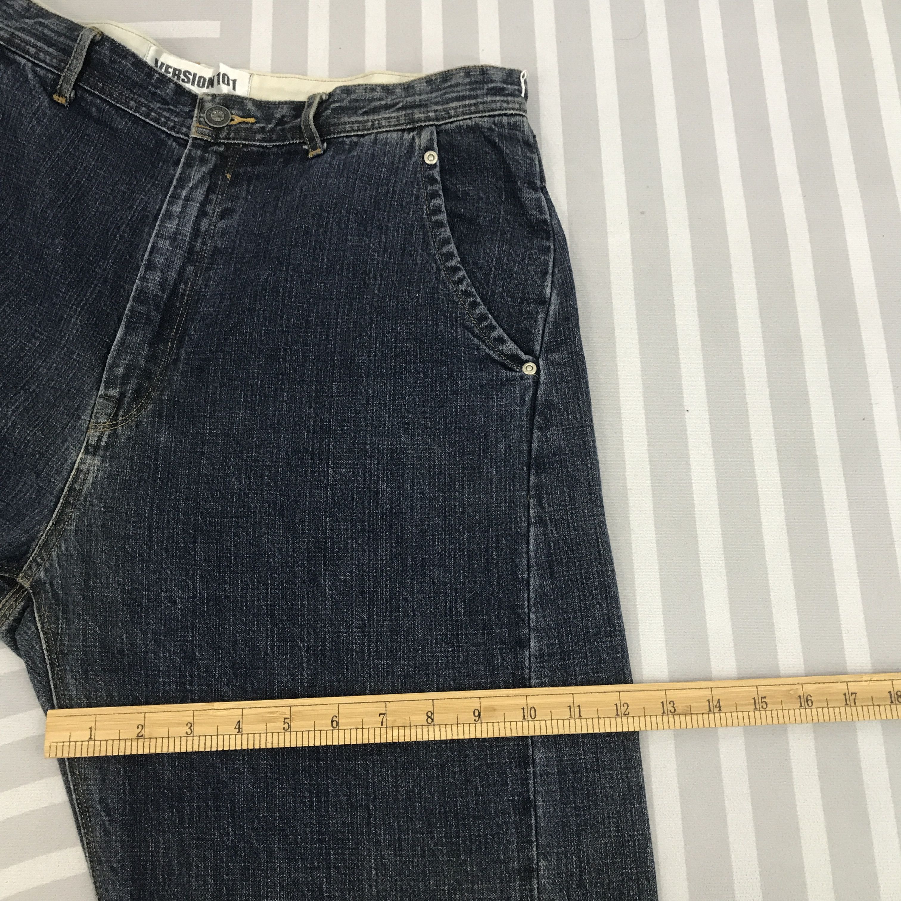 Japanese Brand × Vintage Baggy Denim Version 101 Blue denim Japan style pant Size US 34 / EU 50 - 9 Thumbnail