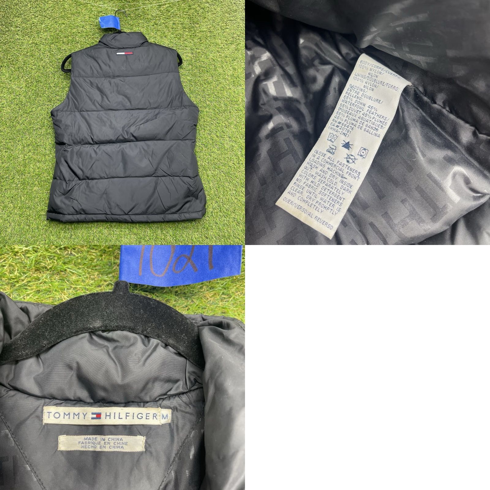 Tommy Hilfiger Tommy Hilfiger Vest Down Mens Medium Puffer Full Zip Black Nylon Lined Stand-Up Collar Casual Hiking Winter Fall Size US M / EU 48-50 / 2 - 8 Thumbnail