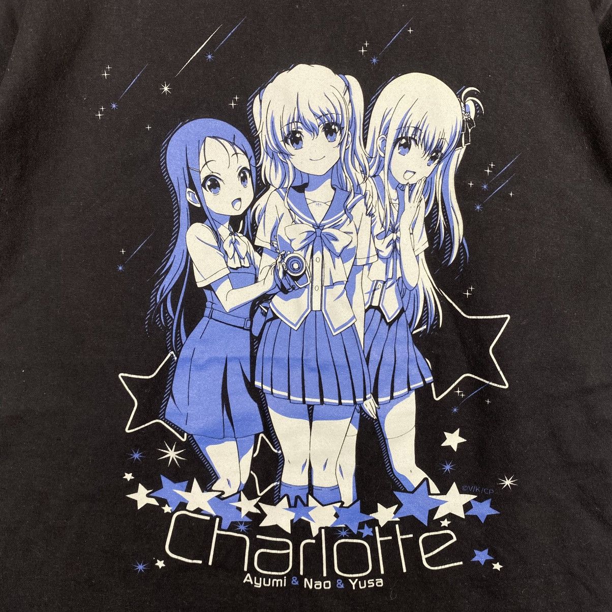 Anime Japanese Anime CHARLOTTE Ayumi Nao Yusa Graphic Tee Shirt Size US L / EU 52-54 / 3 - 2 Thumbnail