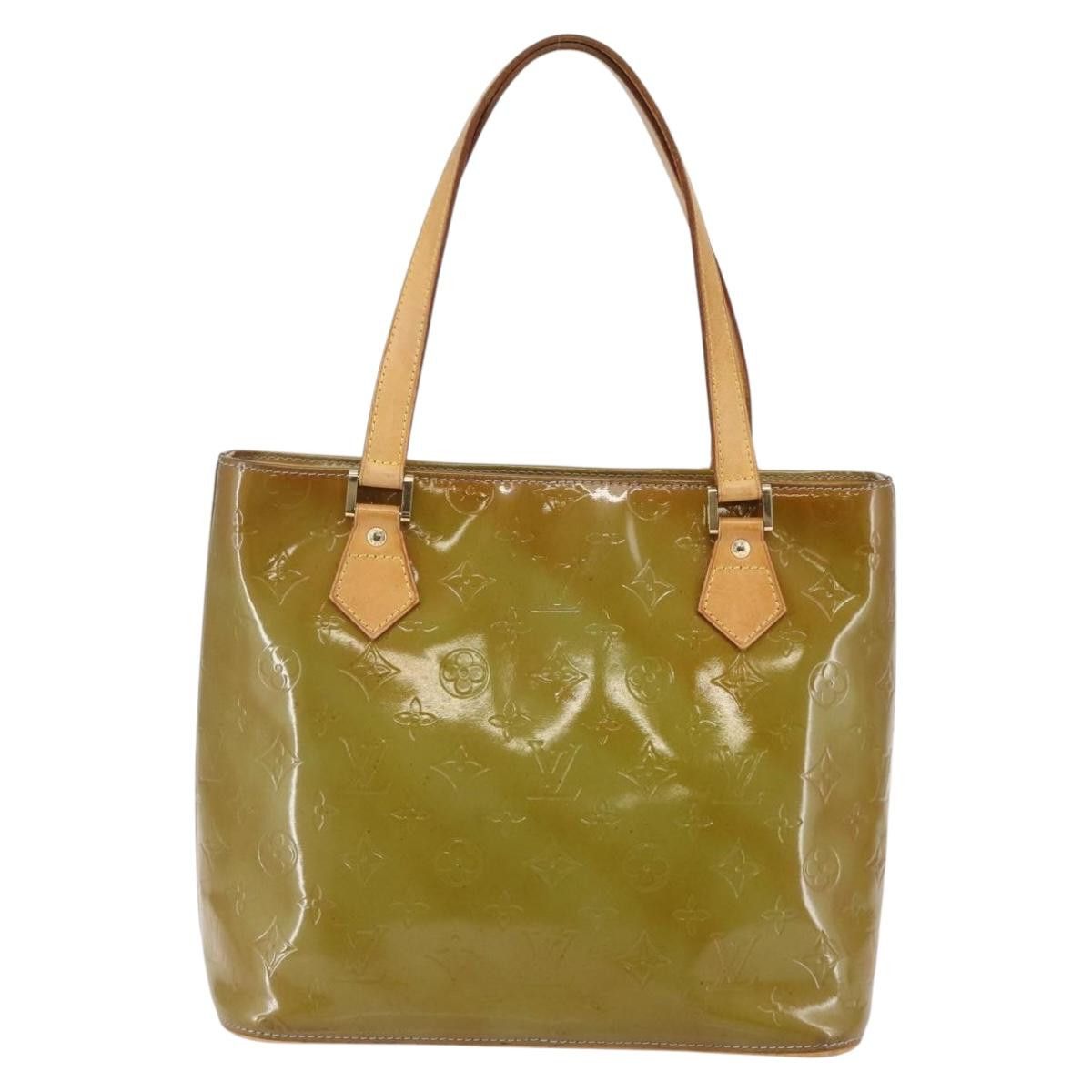 Louis Vuitton LOUIS VUITTON Monogram Vernis Houston Hand Bag Baby Blue Size ONE SIZE - 3 Thumbnail