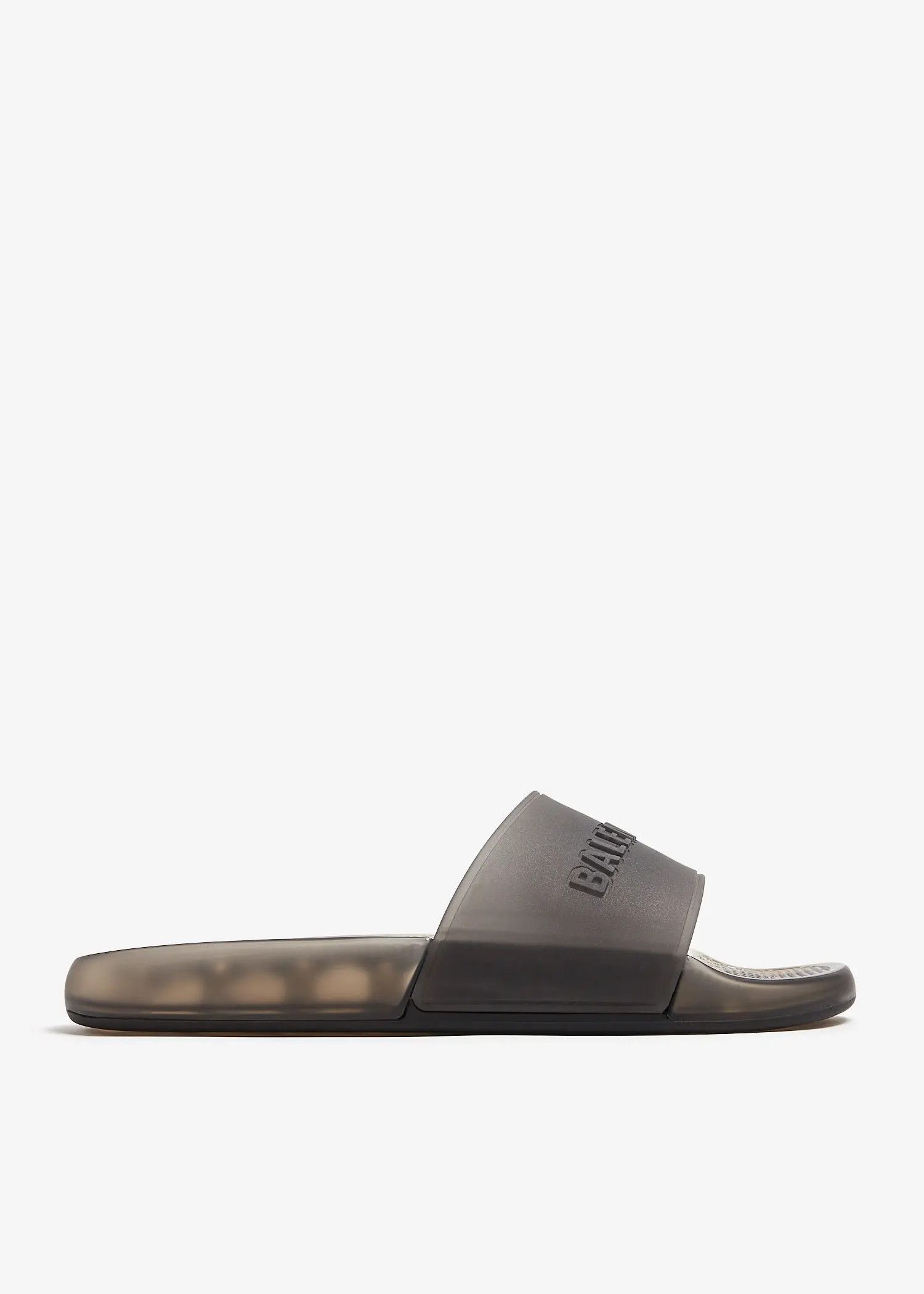 Balenciaga o1w1db10526 Pool Transparent Slide Sandals in Black Size US 6 / IT 36 - 1 Thumbnail