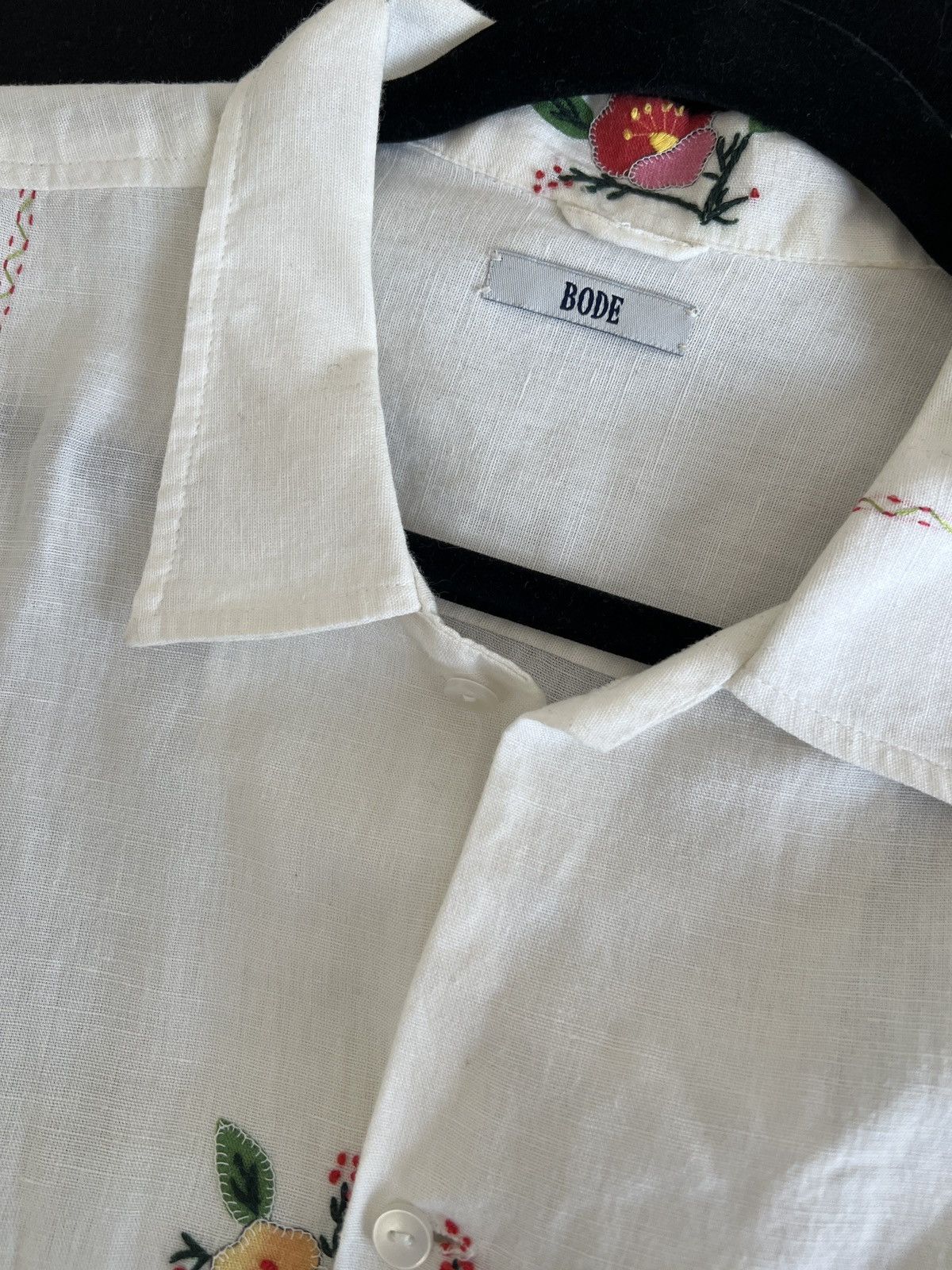 Bode Bode embroidered flower button shirt l/xl Size US L / EU 52-54 / 3 - 5 Thumbnail