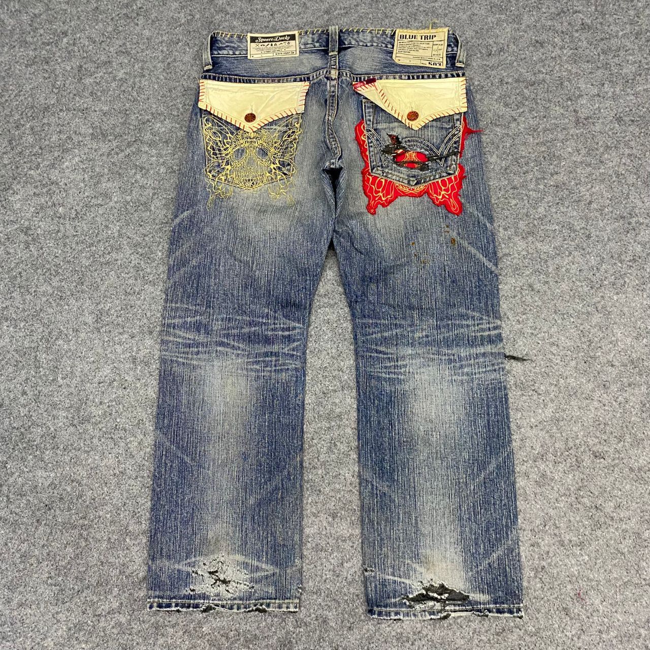 Edwin 💥Best Offer💥Vintage Edwin X Square Dark Distressed Denim Size US 36 / EU 52 - 2 Thumbnail