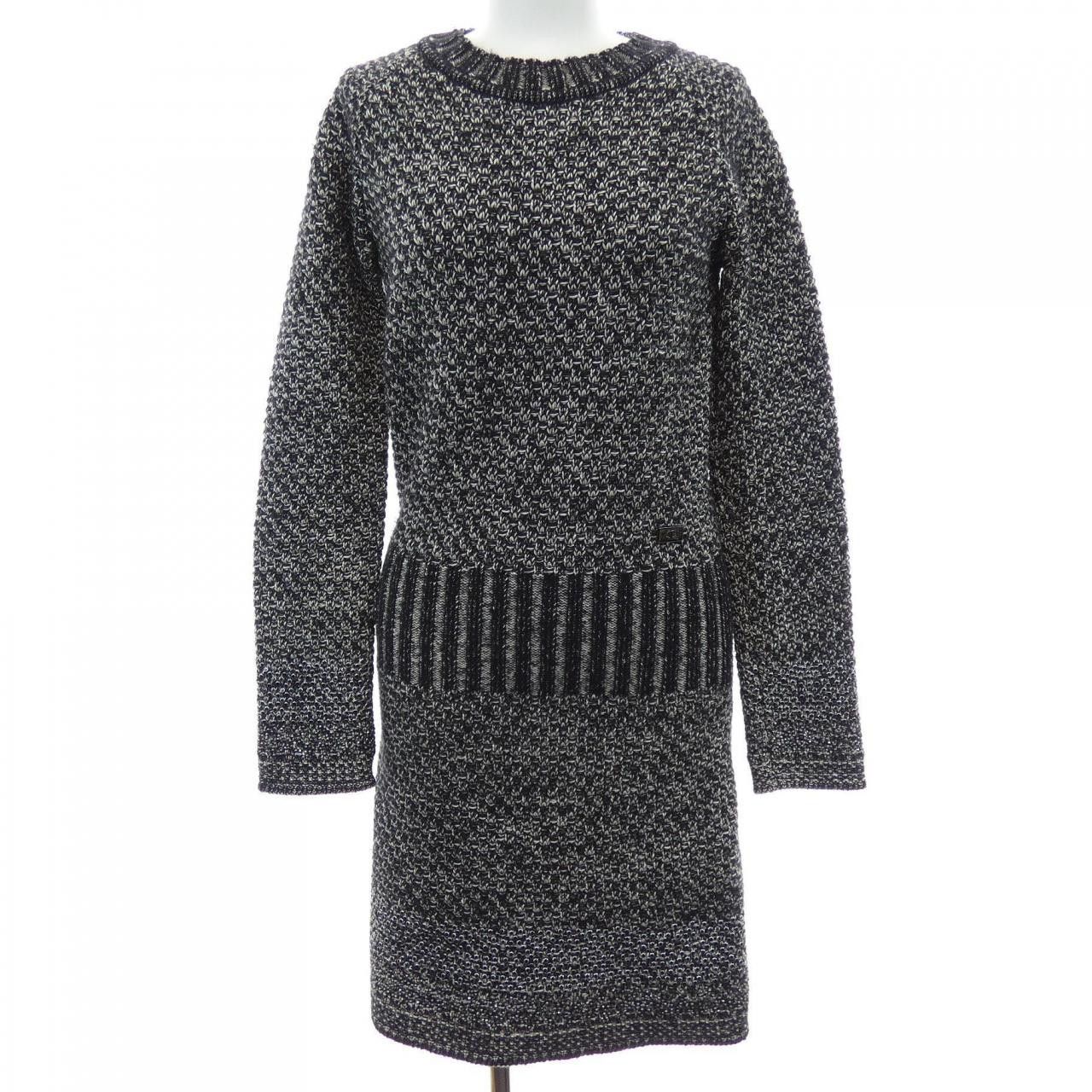 Chanel Chanel P42137K03196 Cashmere Blend Dress Others Dresses P42137K03196 DUTY FREE for USA