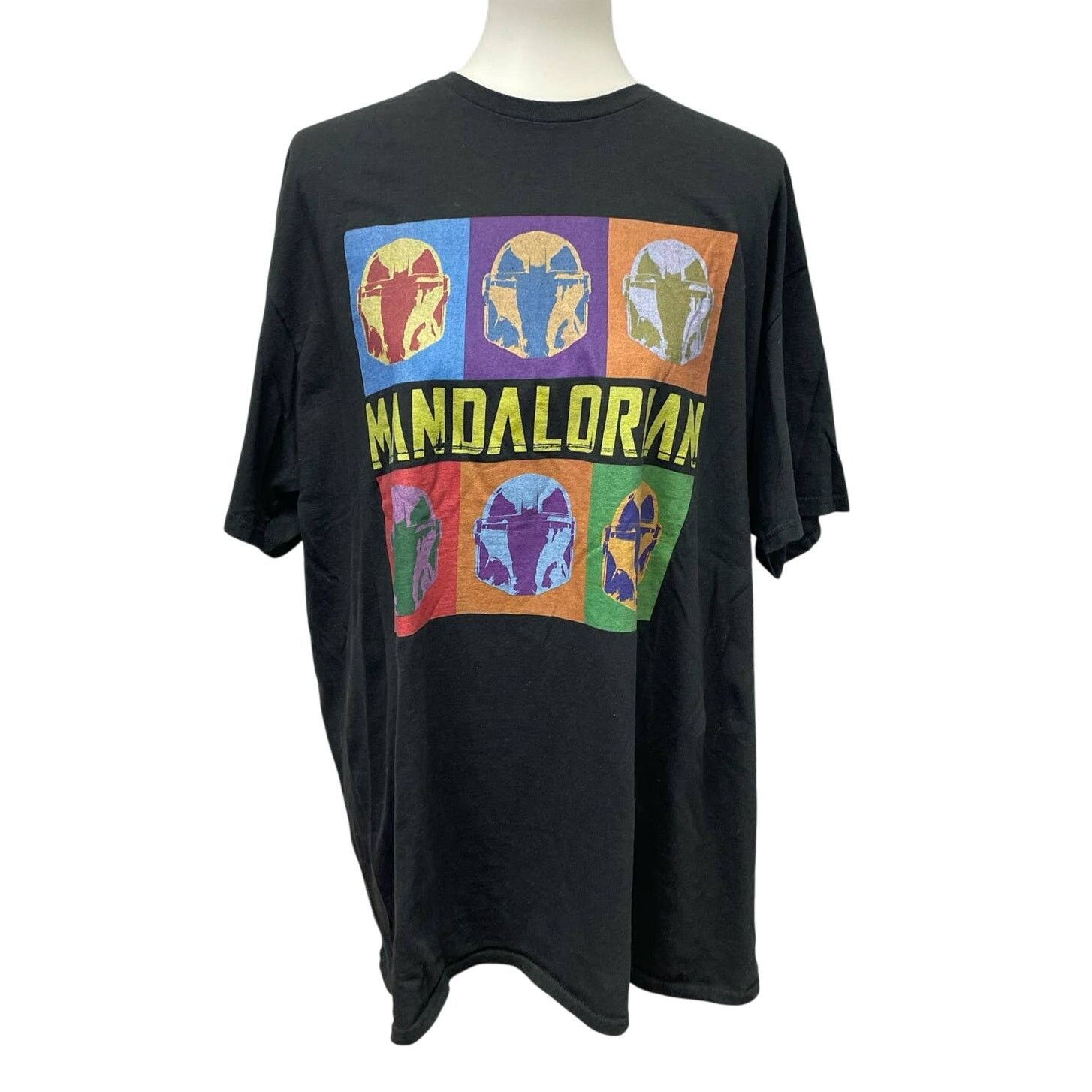 Delta Star Wars Mandolorian Block Mens 2XL Cotton Tee Shirt Size US XXL / EU 58 / 5 - 1 Thumbnail