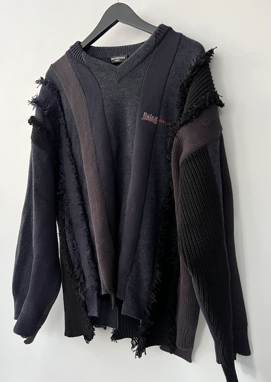 image of Balenciaga Balenciaga Cut Up Sweater, Men's (Size XS)