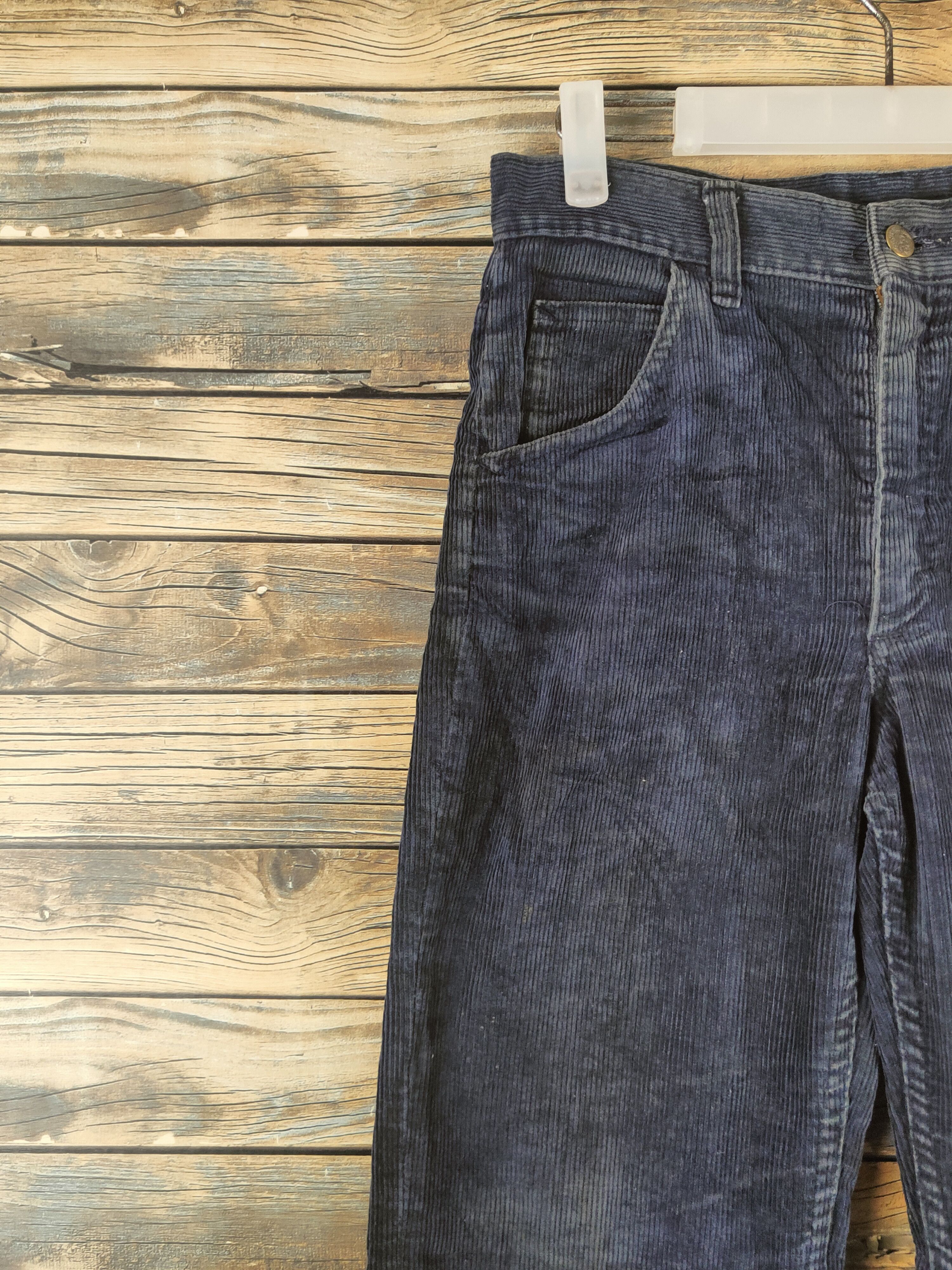 Lee DL Lee Navy Vintage Corduroy cargo Pants #46-342 Size US 28 / EU 44 - 3 Thumbnail