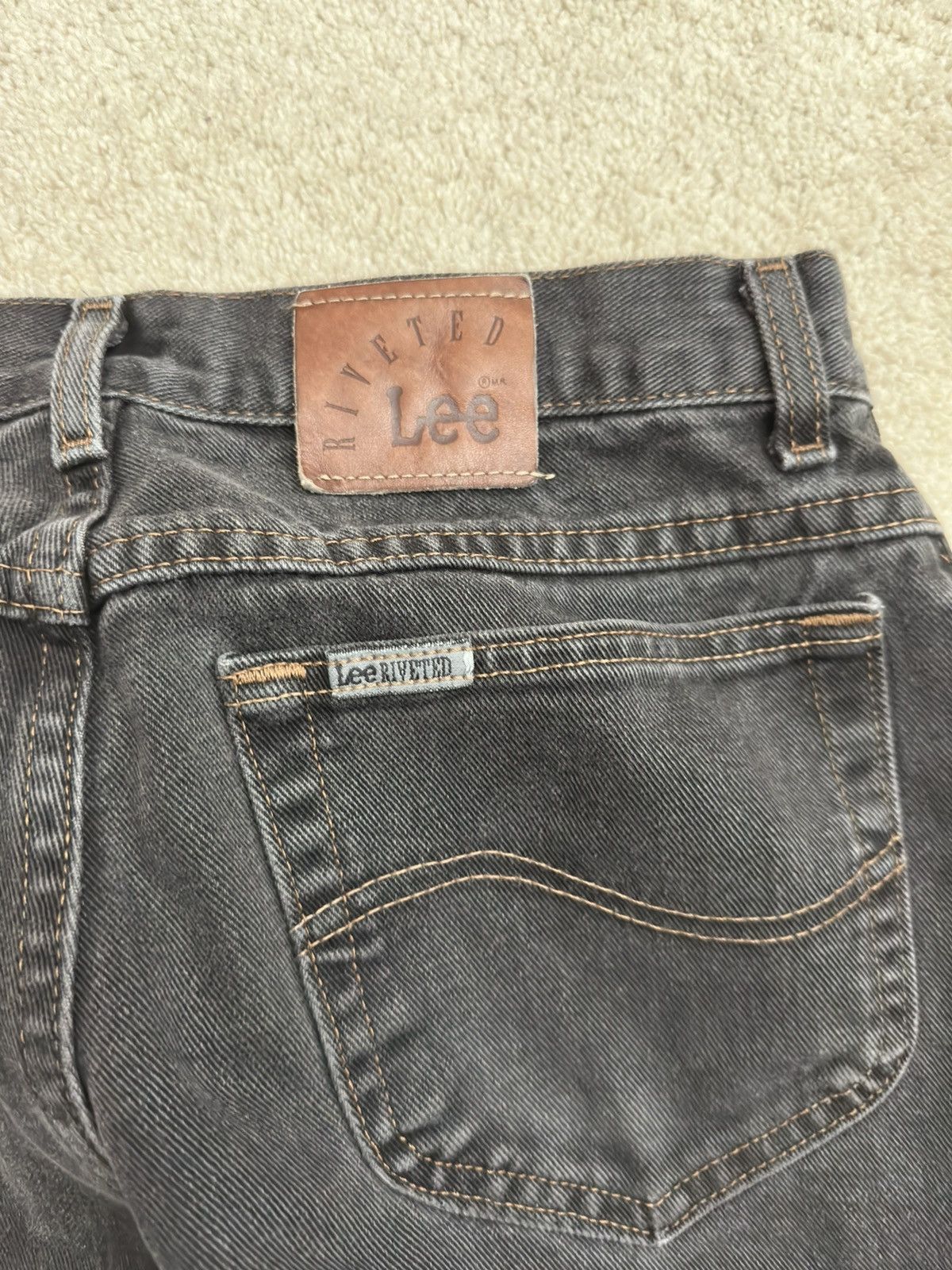 Lee Black Lee Riveted Jeans Size US 30 / EU 46 - 3 Thumbnail