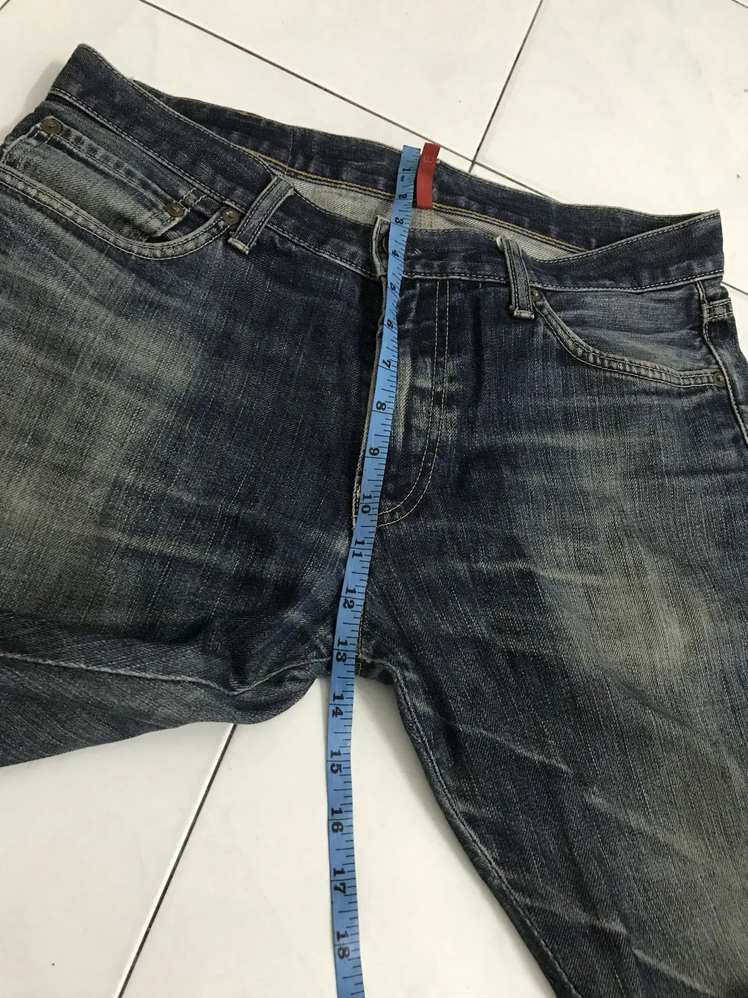 Uniqlo UNIQLO UJ indigo Distressed Denim Size US 32 / EU 48 - 9 Thumbnail