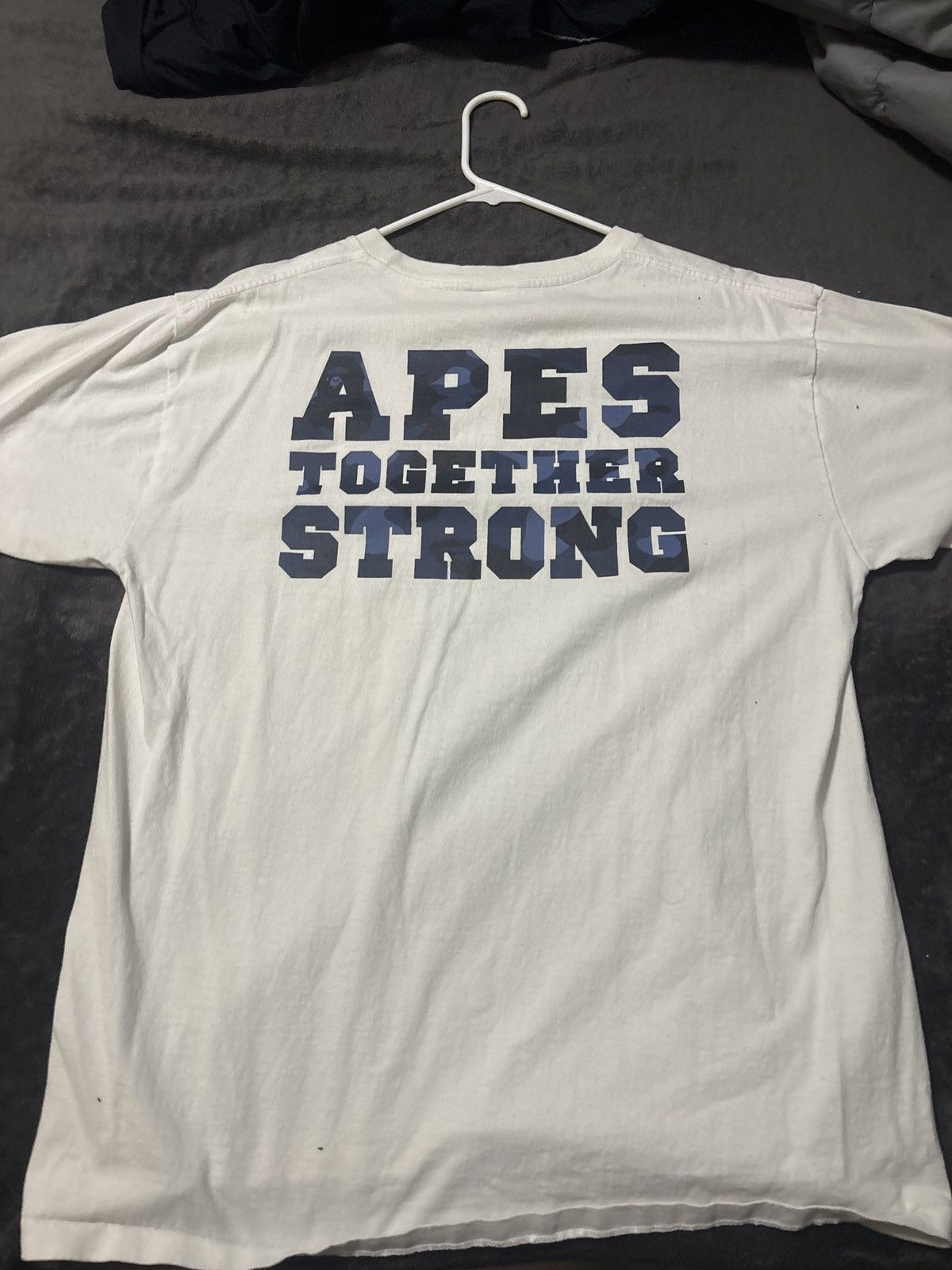 Bape college logo tee