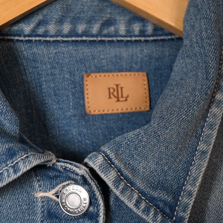 Ralph Lauren Ralph Lauren Womens Size 10 Denim Jacket Cropped Size L / US 10 / IT 46 - 3 Thumbnail