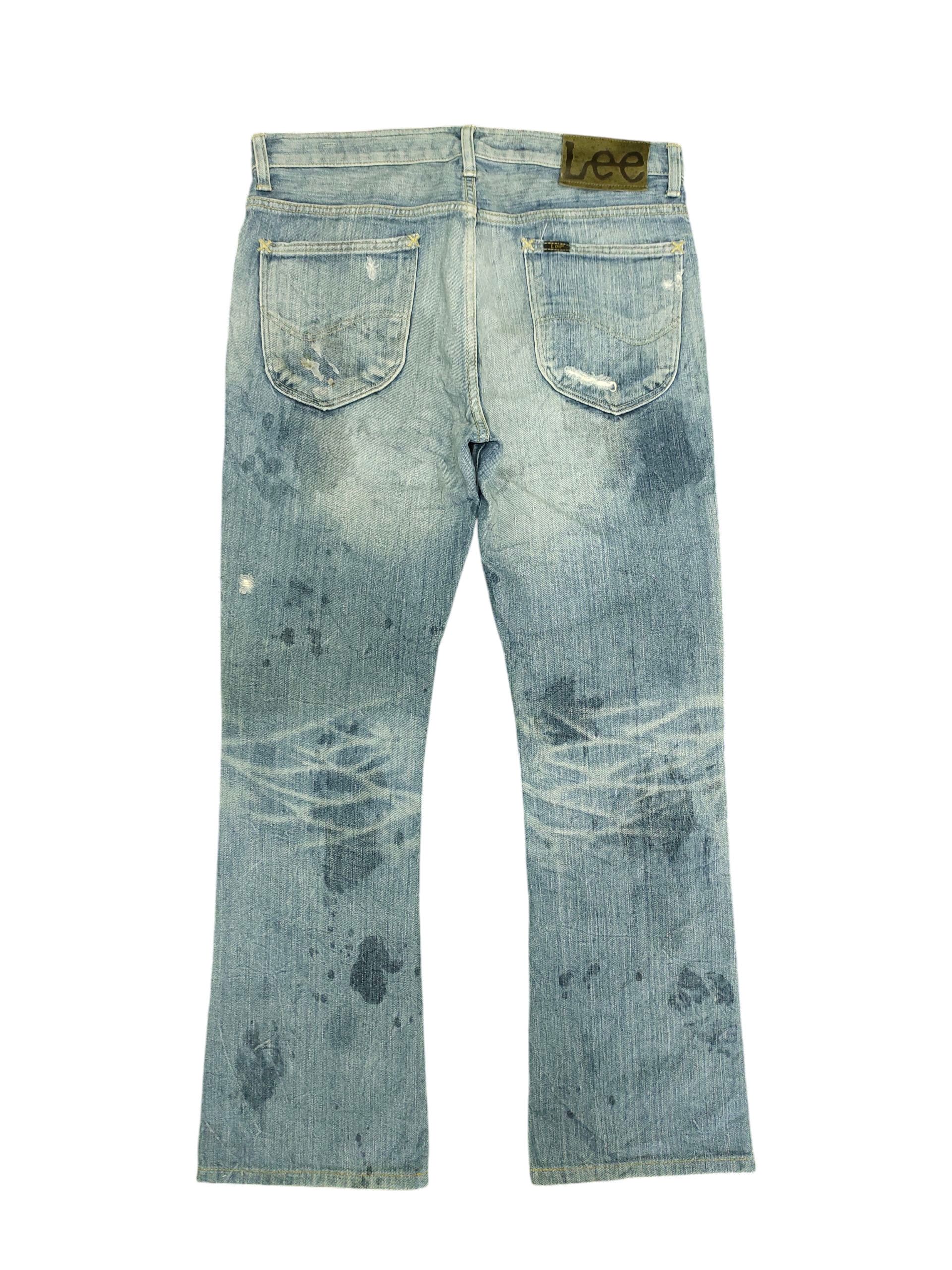 Comme des Garcons × Undercover Vintage Lee Rider Distress Faded Denim Jeans Grunge Size US 31 - 8 Thumbnail