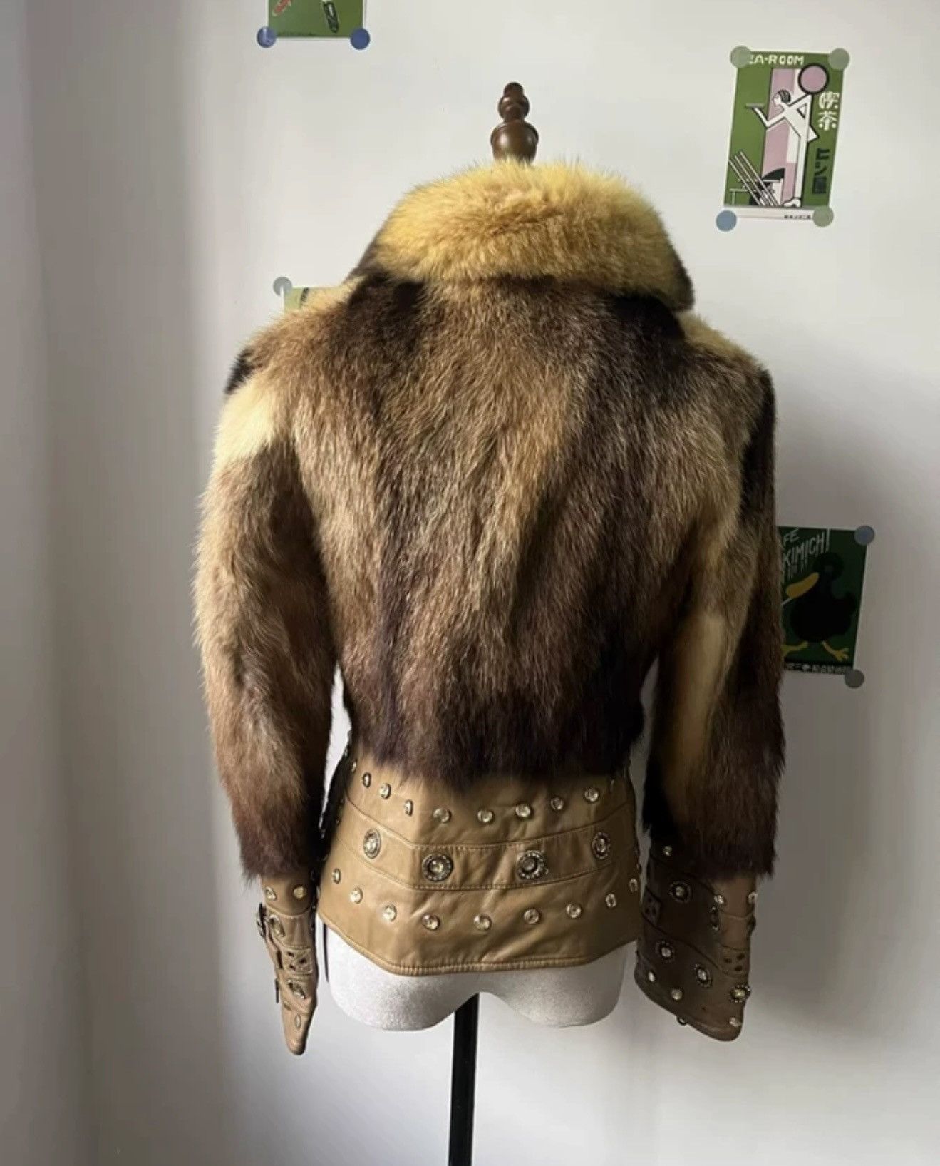 Vintage Raccoon Fur Vintage Leather Jacket Size S / US 4 / IT 40 - 6 Thumbnail