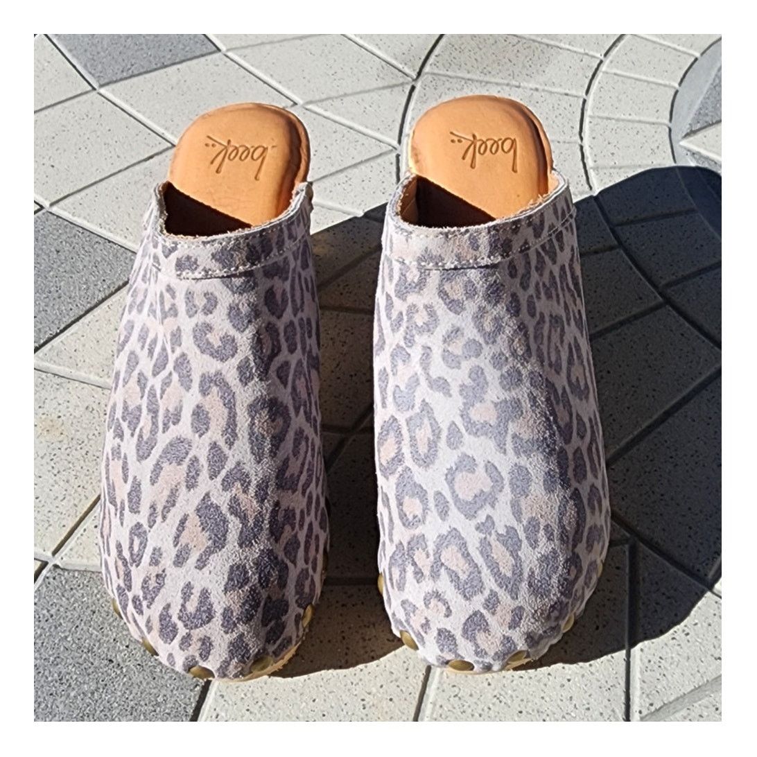 beek Beek Woodpecker Suede Handcrafted Leopard Clogs 6 Size US 6 / IT 36 - 3 Thumbnail