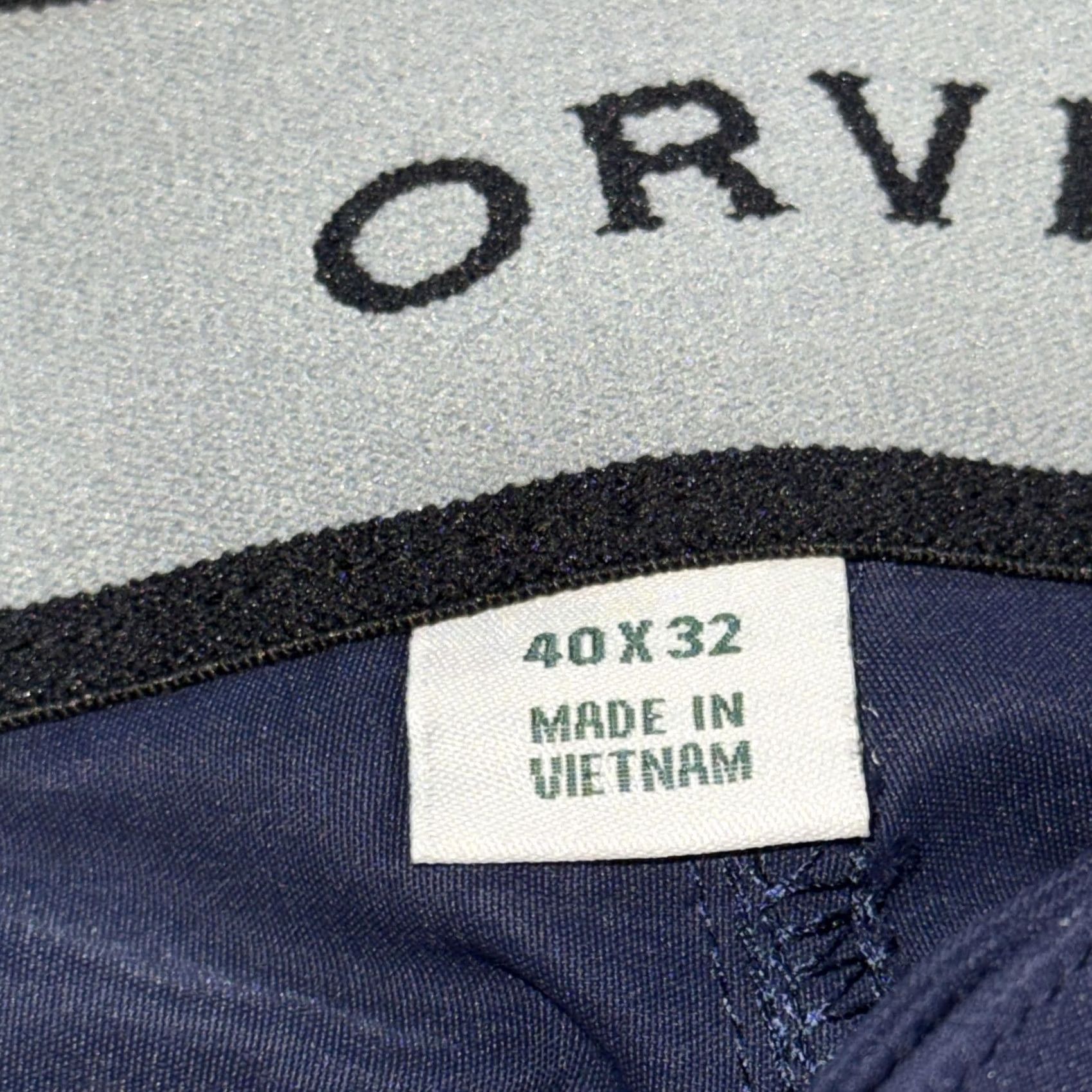 Orvis Orvis Pants Mens 40x32 Blue Stretch Lightweight Hiking Travel Zip Pockets Size US 40 / EU 56 - 7 Thumbnail
