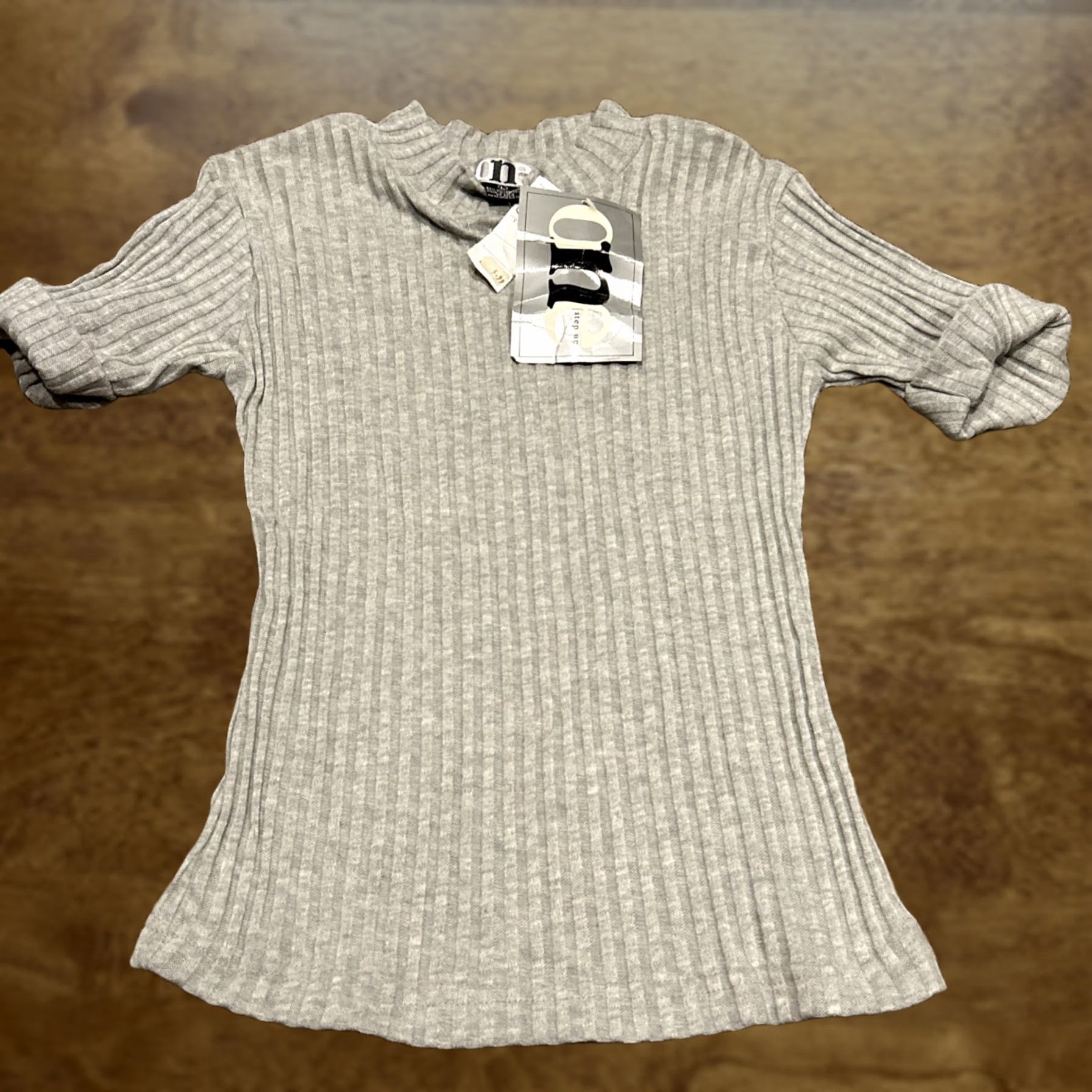 Vintage VINTAGE One Step Up Shirt L Cotton Blend Gray NOS NWT 1990s A10 Size L / US 10 / IT 46 - 1 Thumbnail