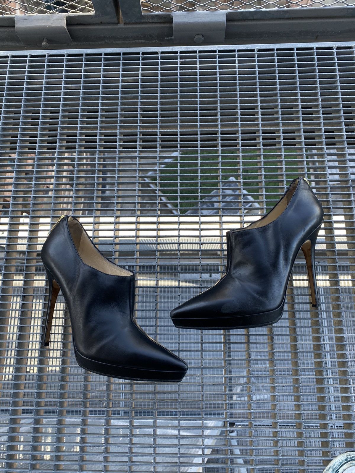 Jimmy Choo Jimmy Choo Mendez Ankle Leather Heel Boots Size US 10 / IT 40 - 4 Thumbnail