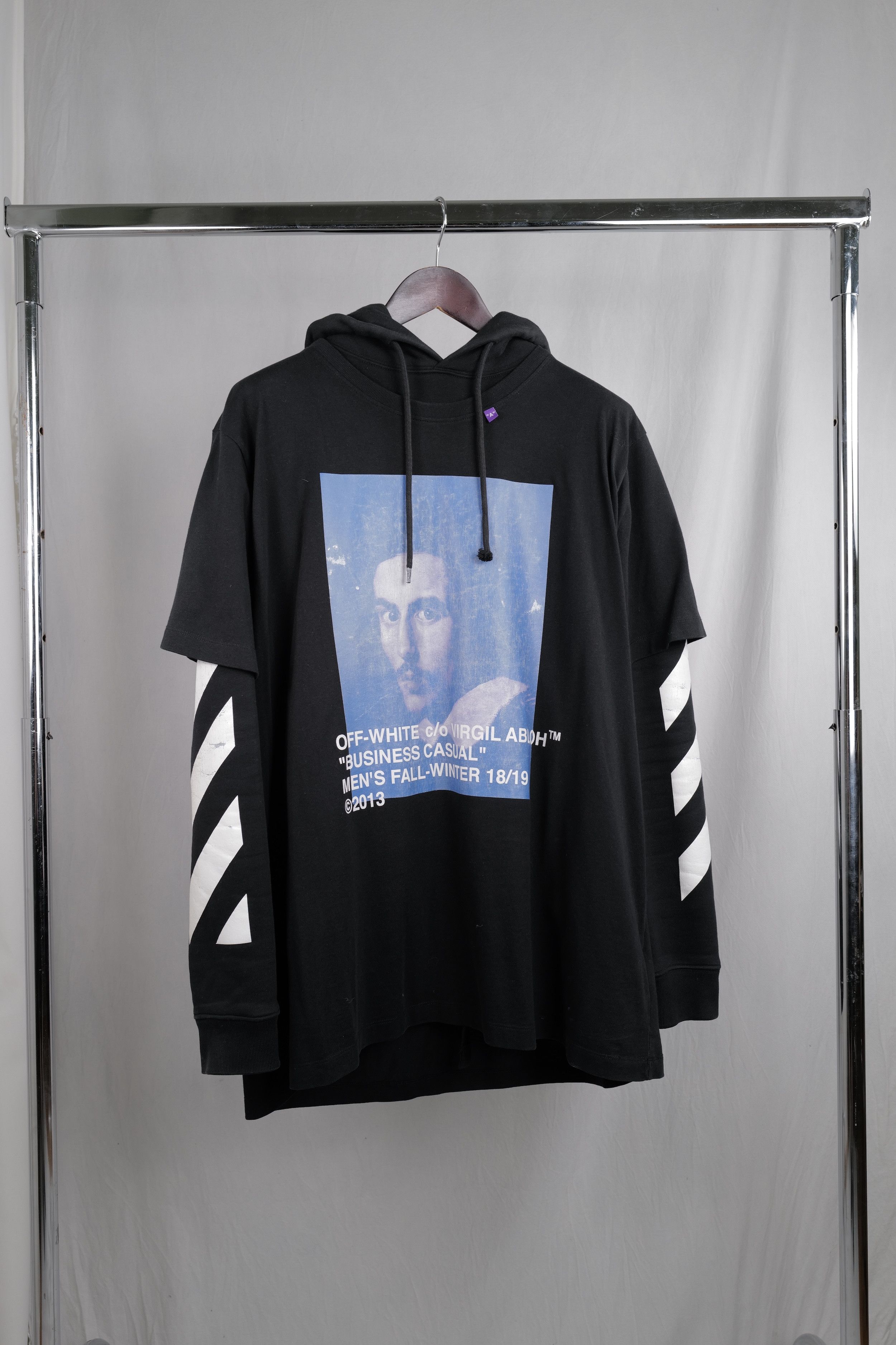 Off-White OFF-WHITE TSHIRT OVER HOODIE Size US L / EU 52-54 / 3 - 1 Thumbnail