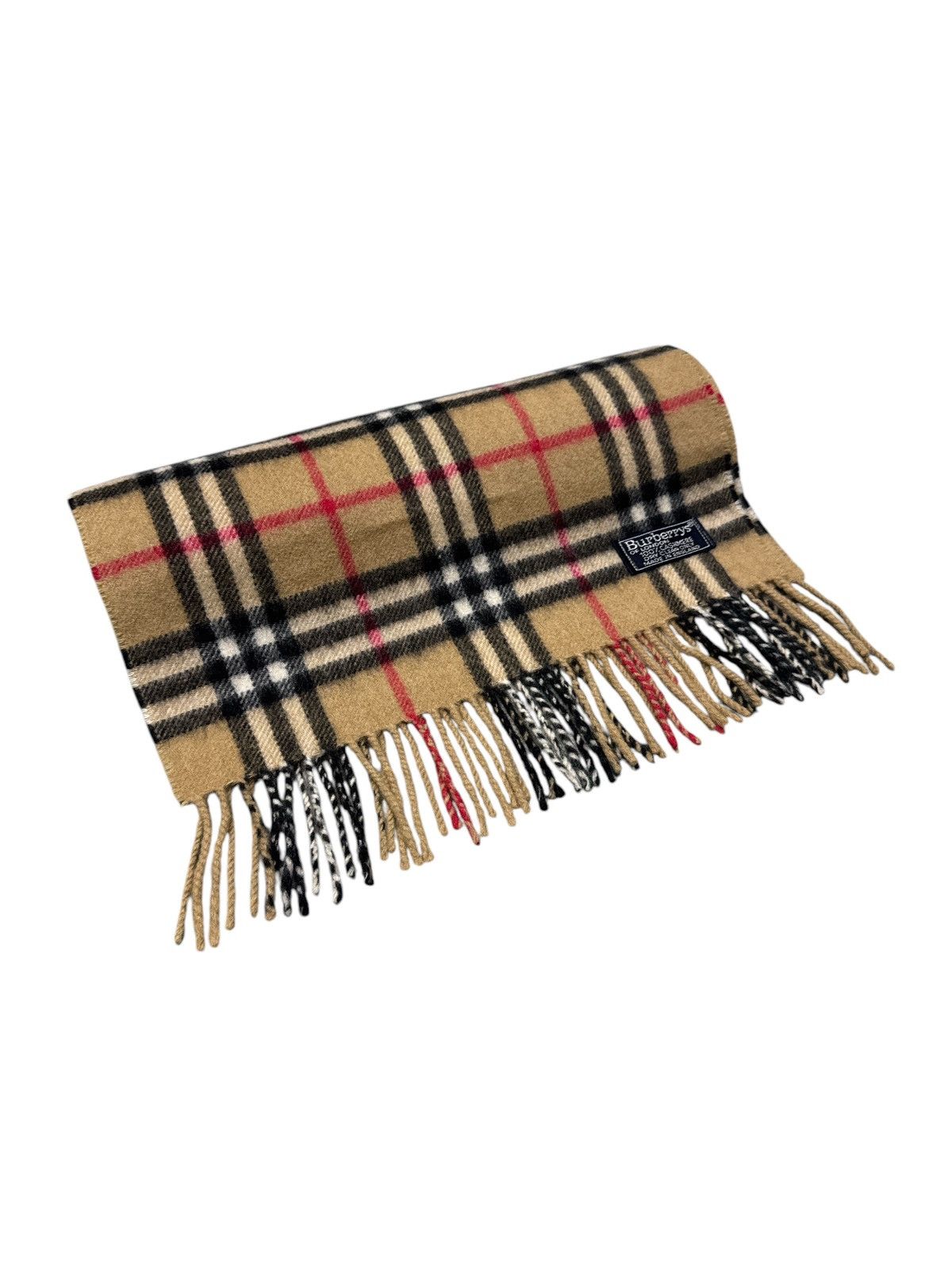 Burberry VINTAGE BURBERRY NOVA CHECK CASHMERE SCARF MUFFLER Size ONE SIZE - 1 Thumbnail
