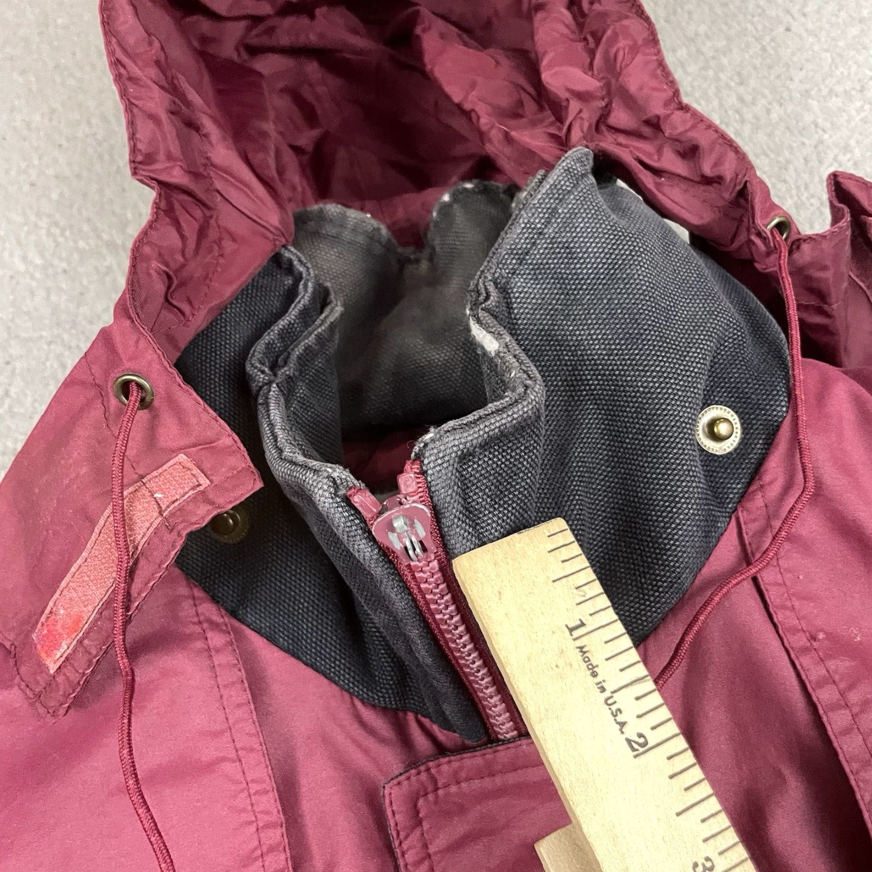 Nike VINTAGE Nike Jacket Adult XL Red Big Swoosh Collar Full Zip Windbreaker Rare Vtg Size US XL / EU 56 / 4 - 7 Thumbnail