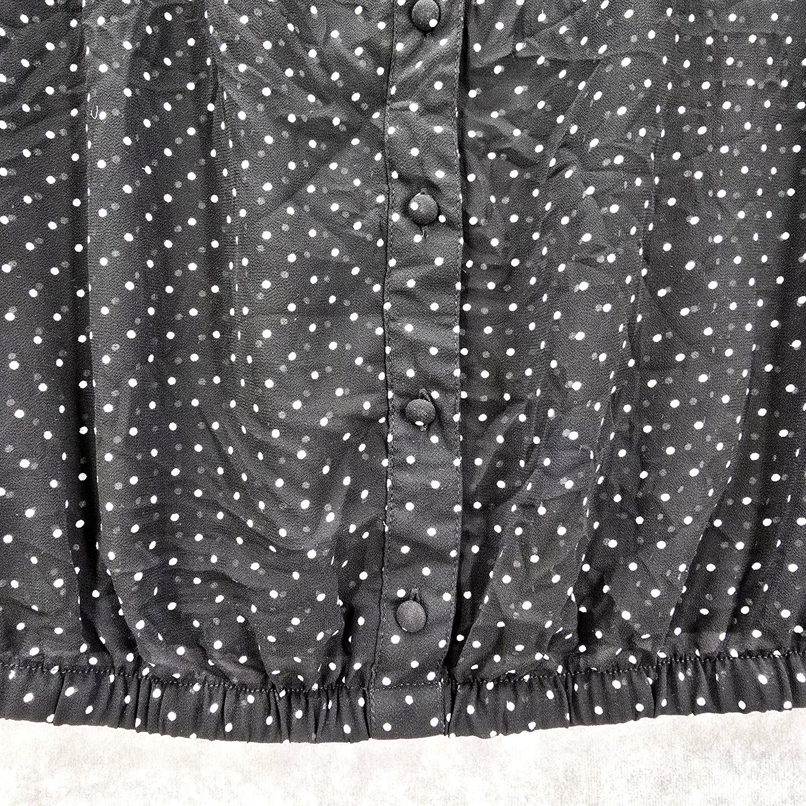 Other Torrid Black Sheer Polka Dot Blouse Shirt Top Plus Size 3XL Size 3XL / US 20-22 - 5 Thumbnail