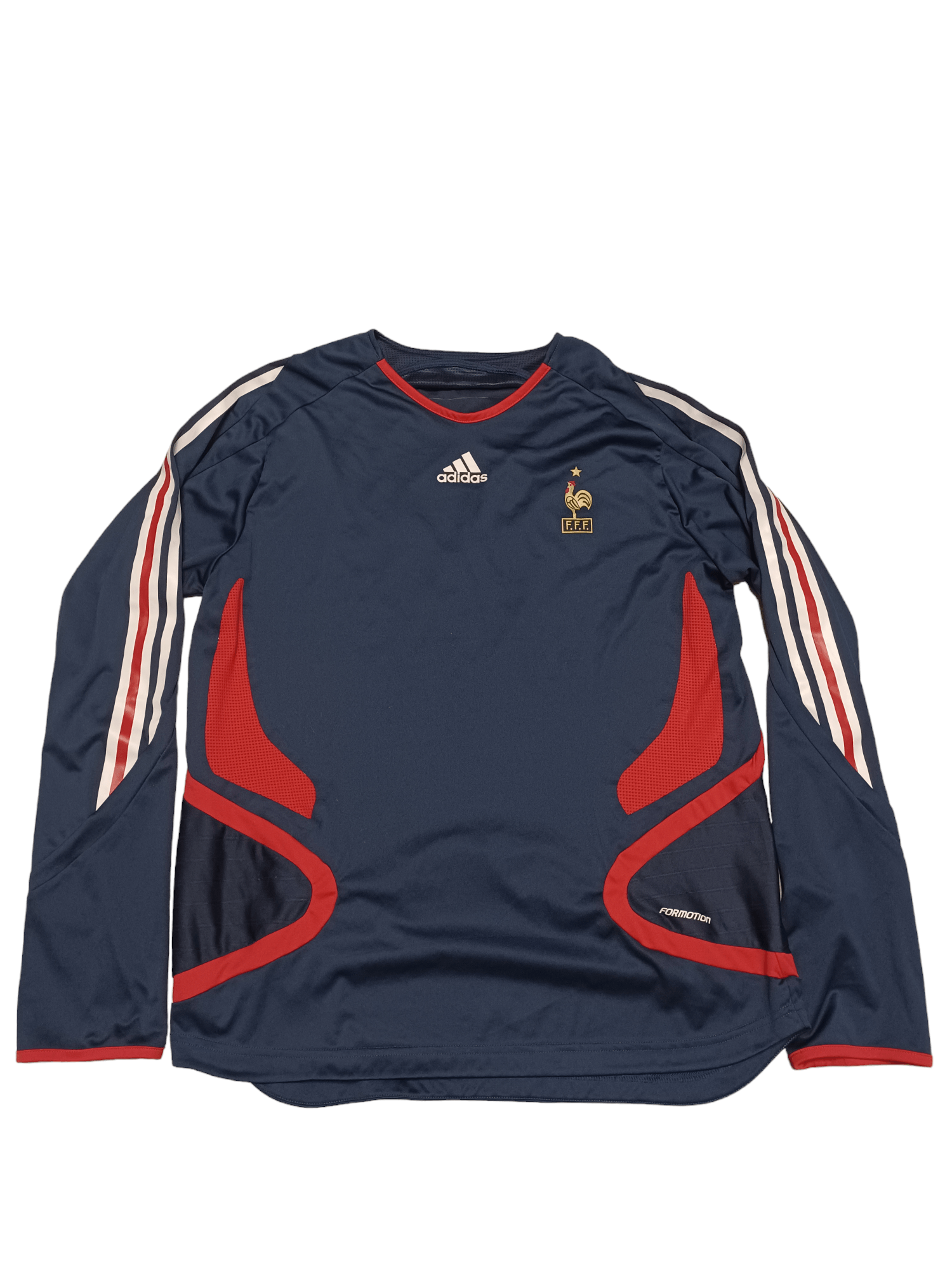 Adidas 2005 VINTAGE ADIDAS PREDATOR ZIDANE FRANCE LONGSLEEVE JERSEY Size US L / EU 52-54 / 3 - 1 Thumbnail