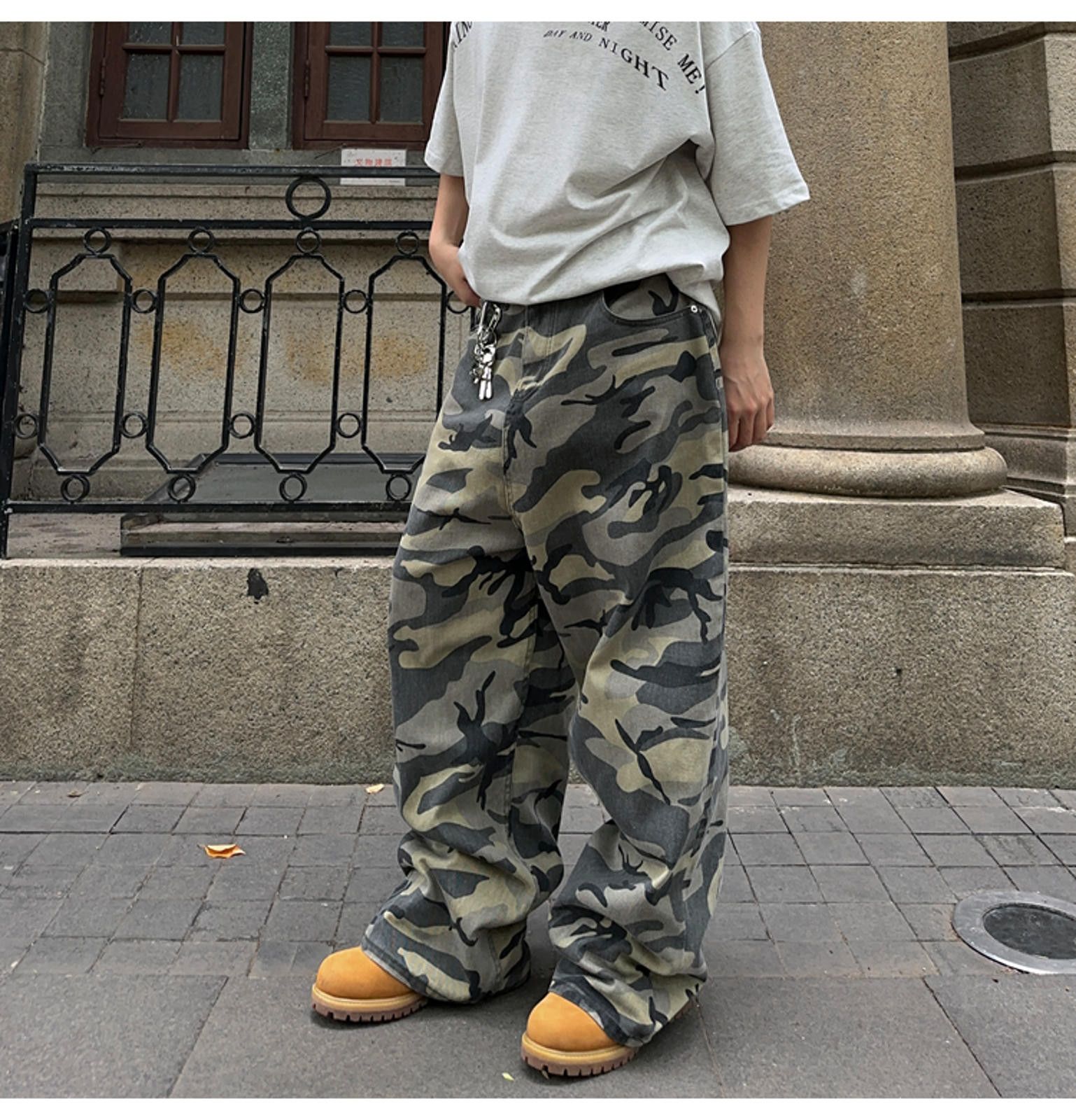 Other Camouflage Camo Wide-Leg Pants Size US 32 / EU 48 - 7 Thumbnail